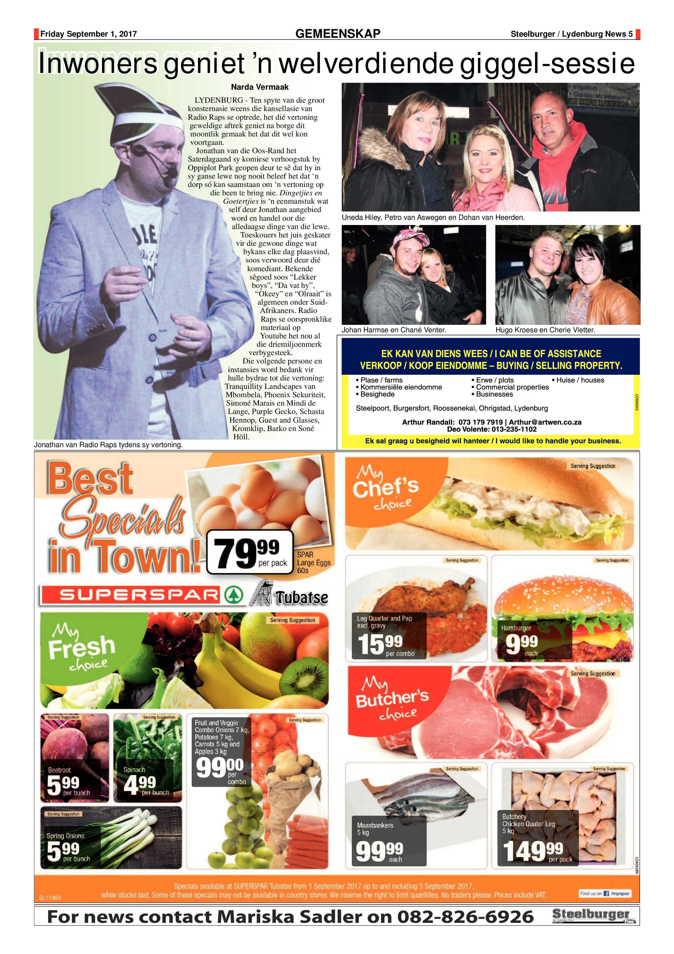 Steelburger News 1 September 2017 page 5