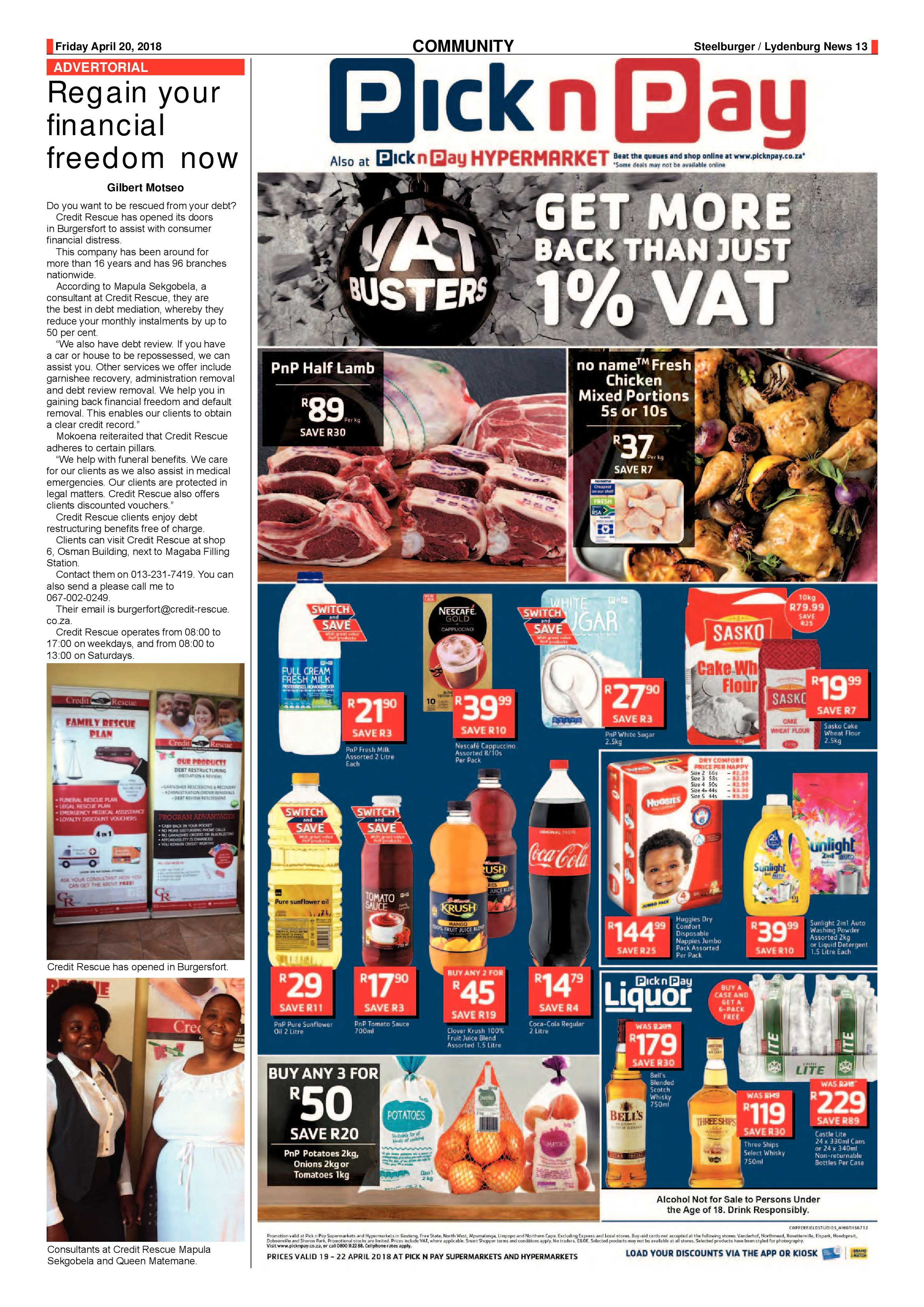 Steelburger News 20 April 2018 page 13