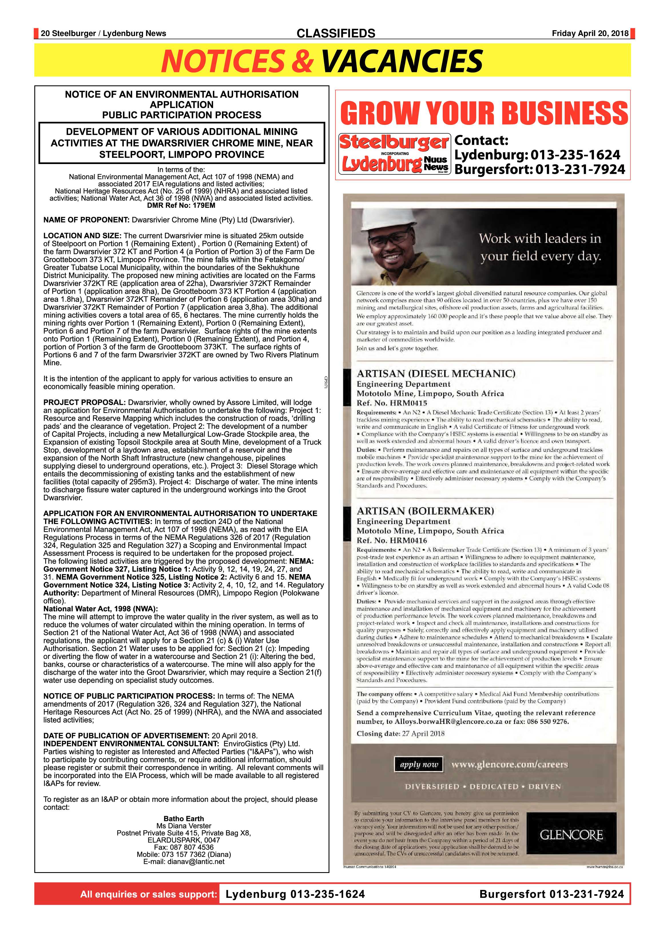 Steelburger News 20 April 2018 page 20