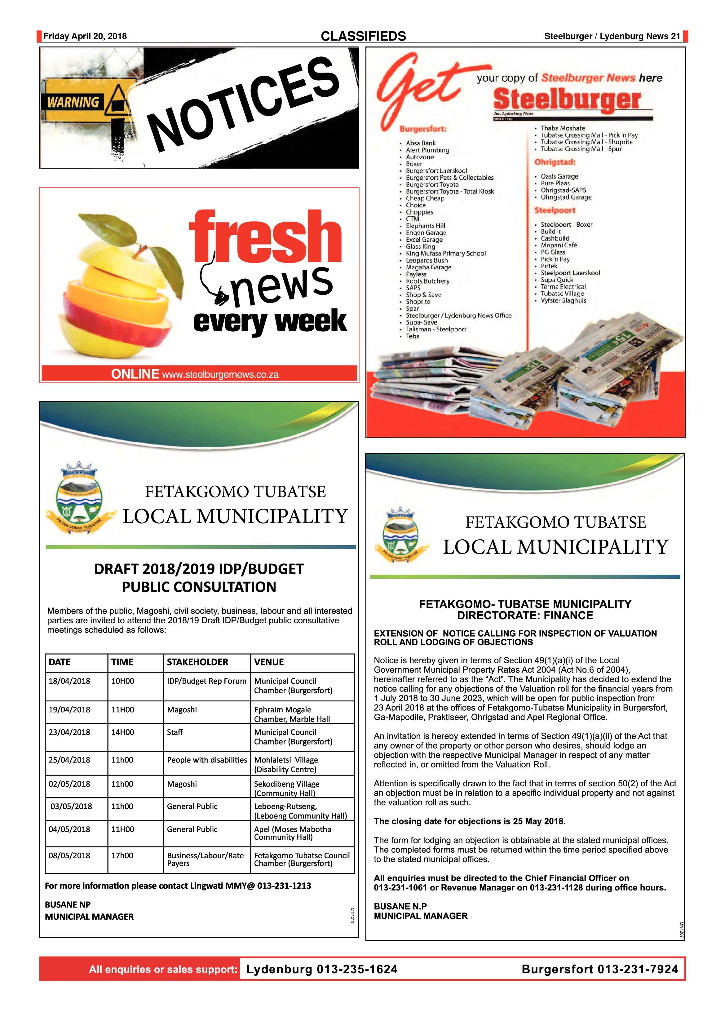 Steelburger News 20 April 2018 page 21
