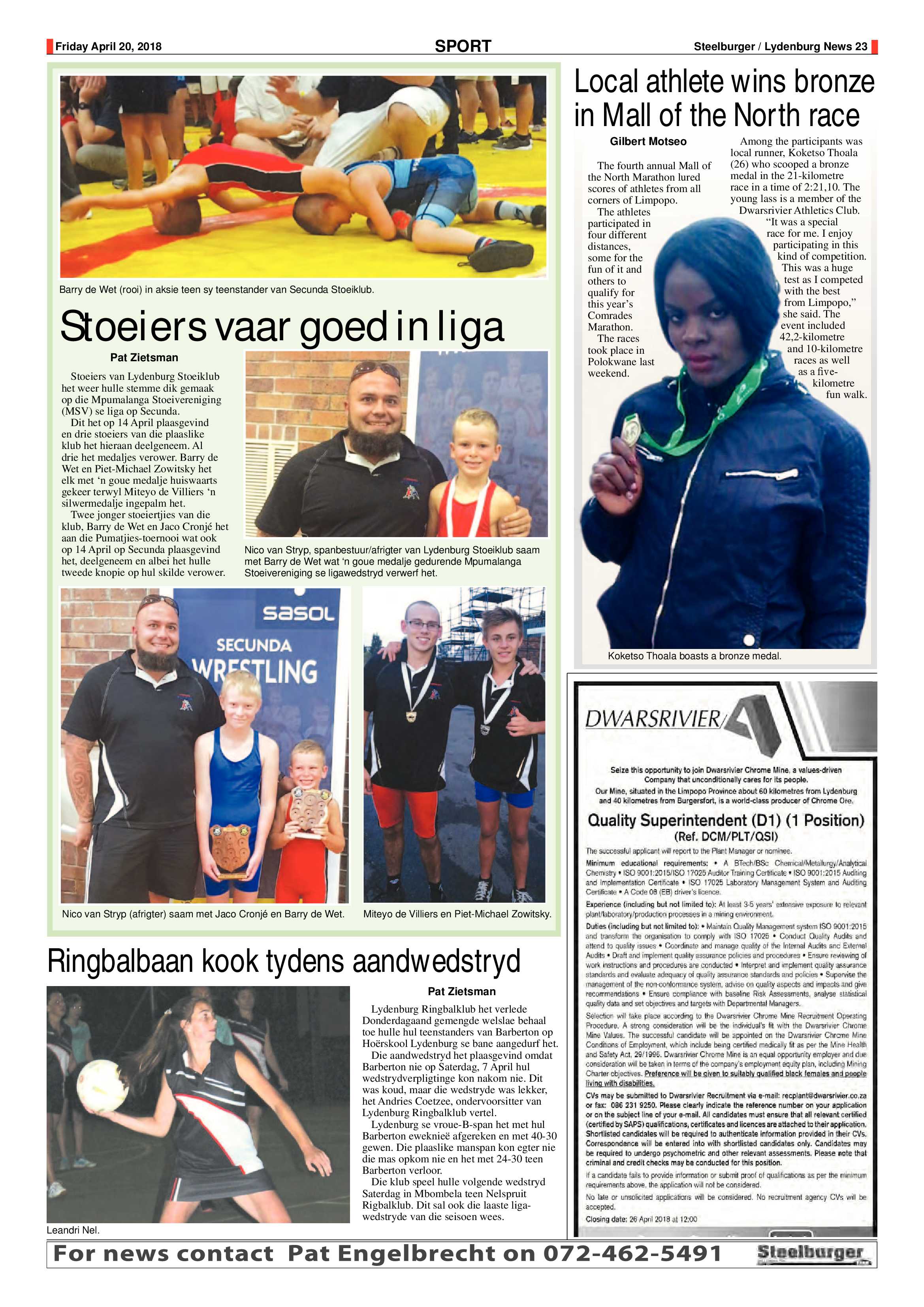 Steelburger News 20 April 2018 page 23