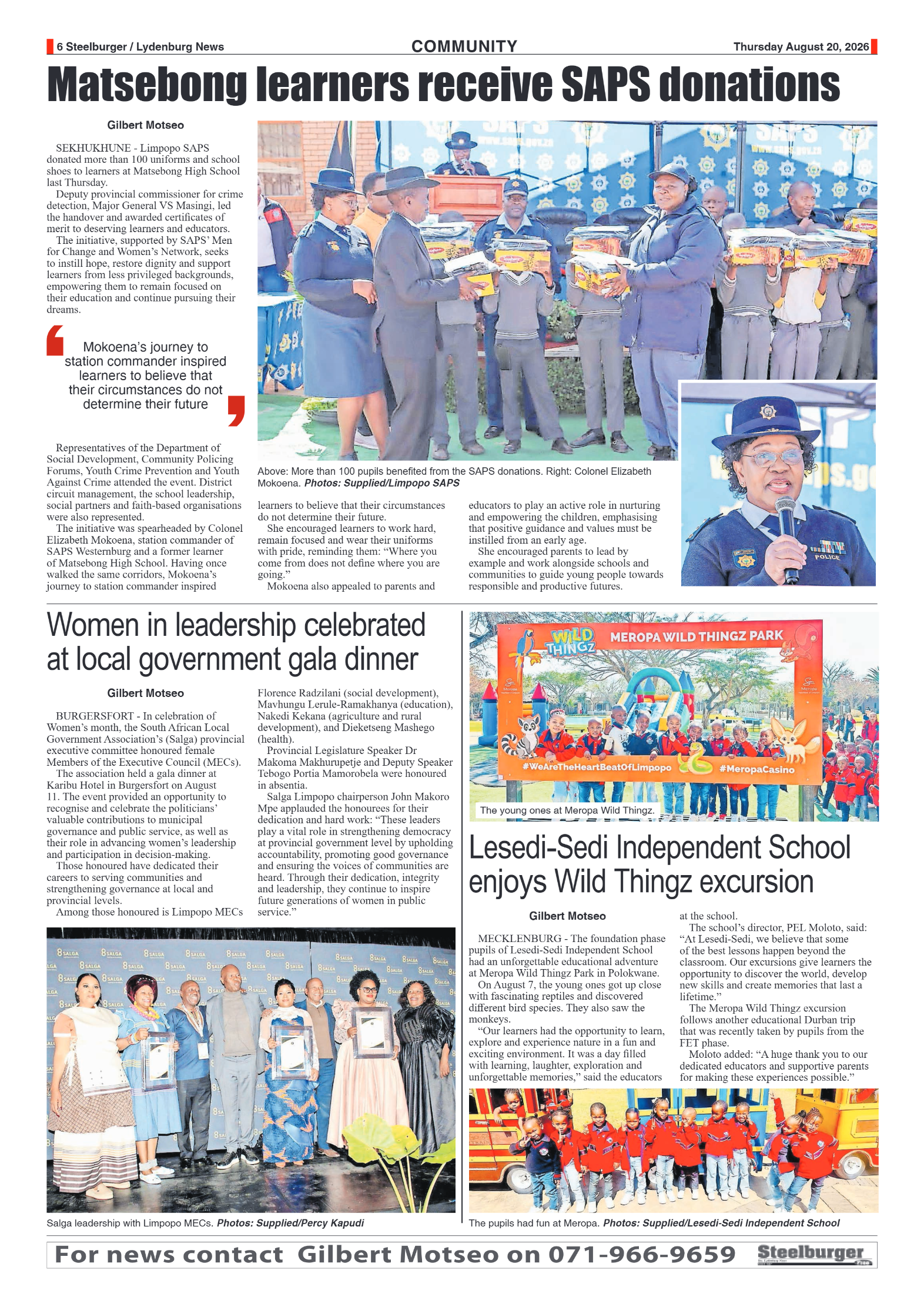 Steelburger News 20 August 2026 page 6