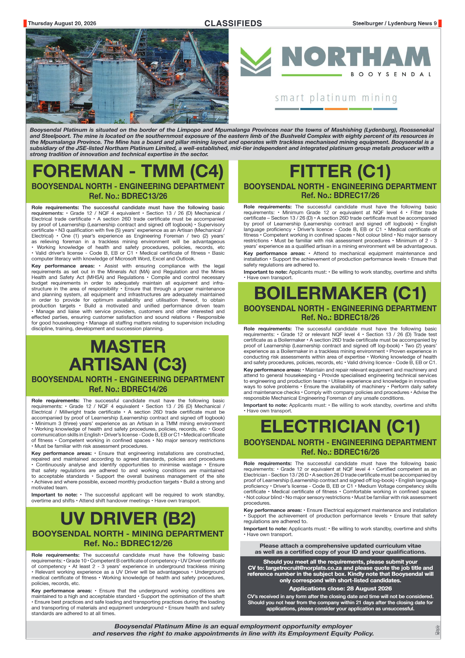 Steelburger News 20 August 2026 page 9