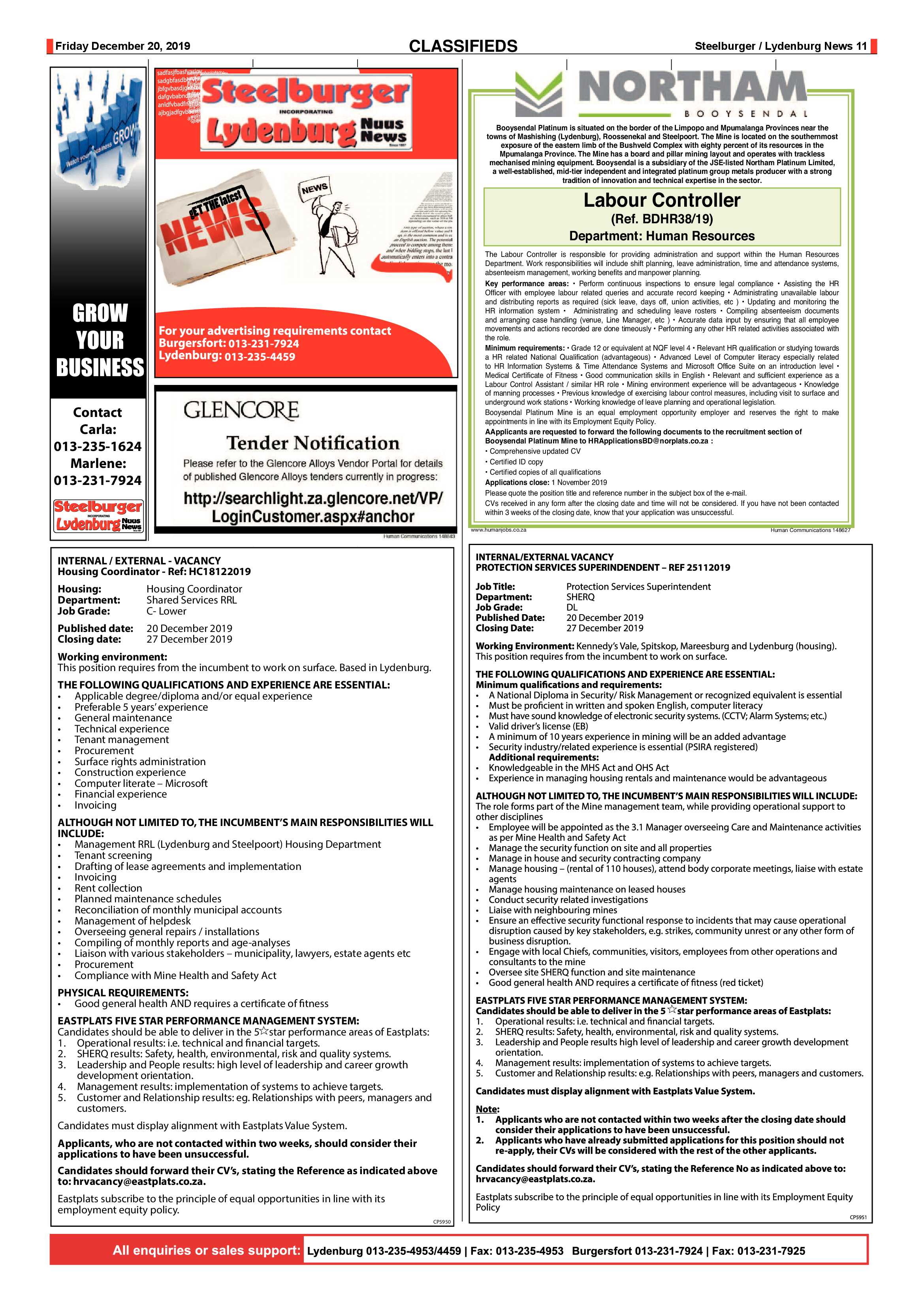 Steelburger News 20 December 2019 page 11