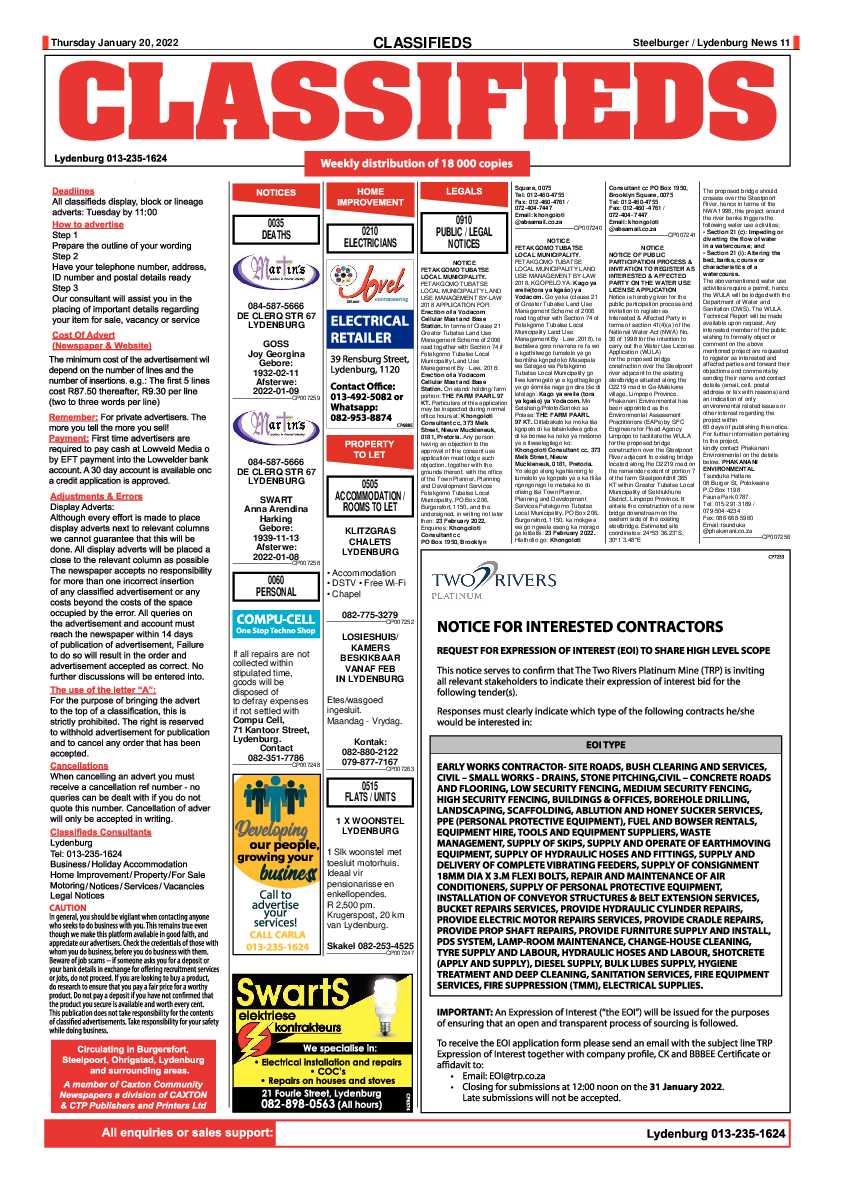 Steelburger News 20 January 2022 page 11