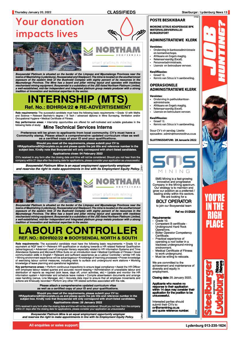 Steelburger News 20 January 2022 page 13