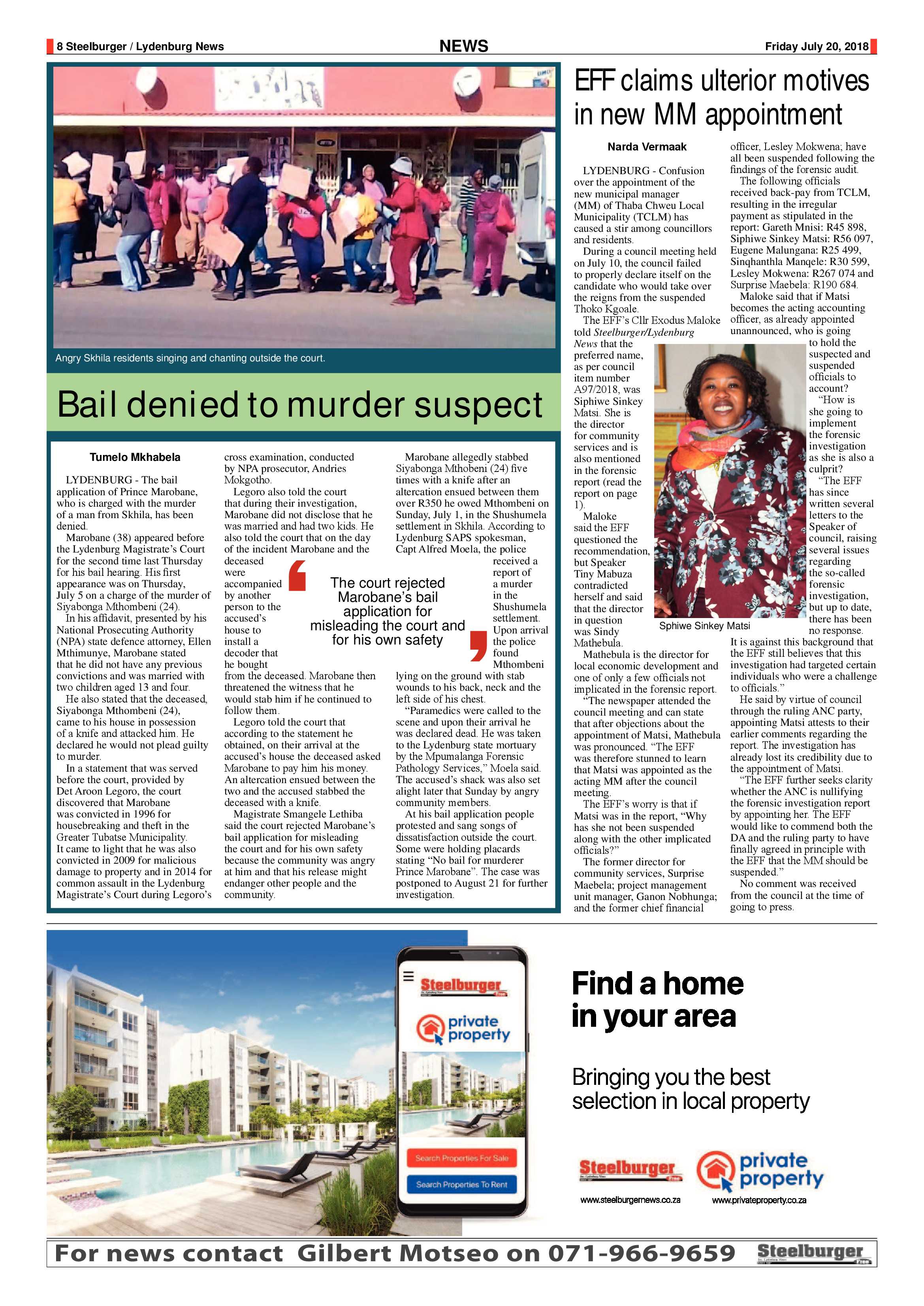 Steelburger News 20 July 2018 page 7