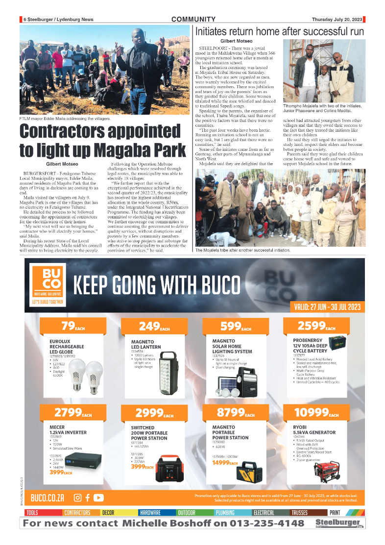 Steelburger News 20 July 2023 page 6