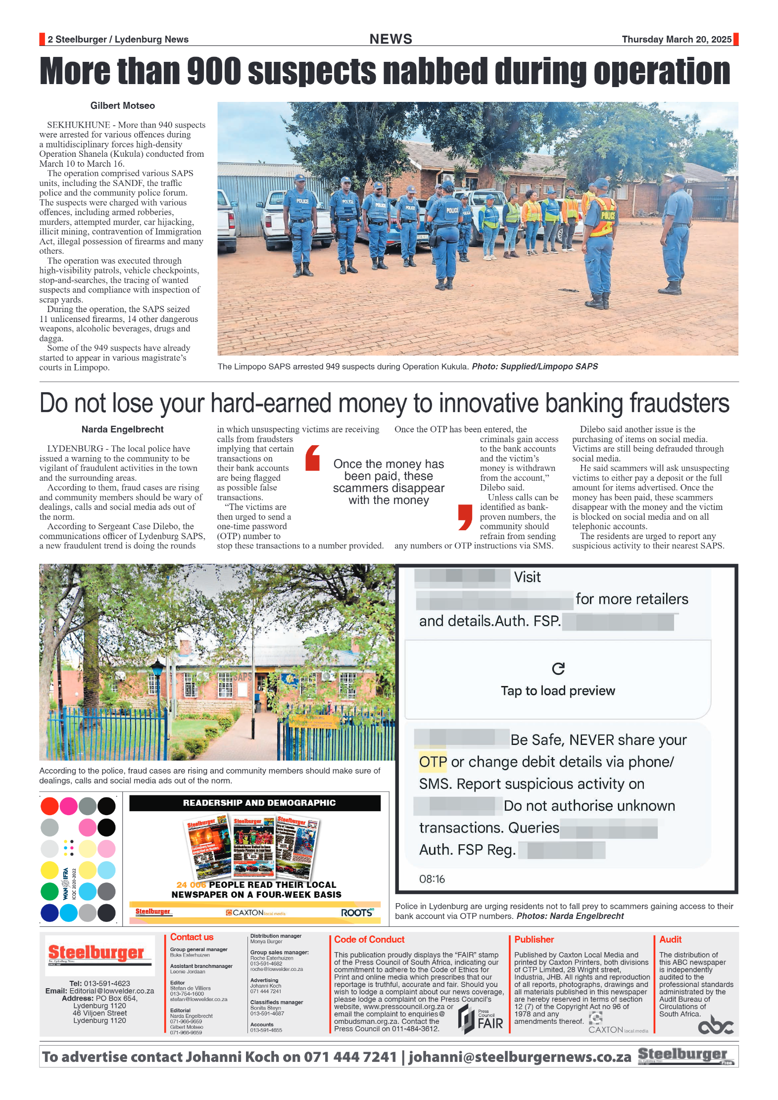 Steelburger News 20 March 2025 page 2