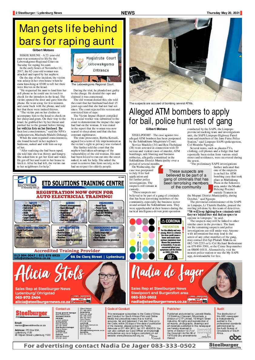 Steelburger News 20 May 2021 page 2