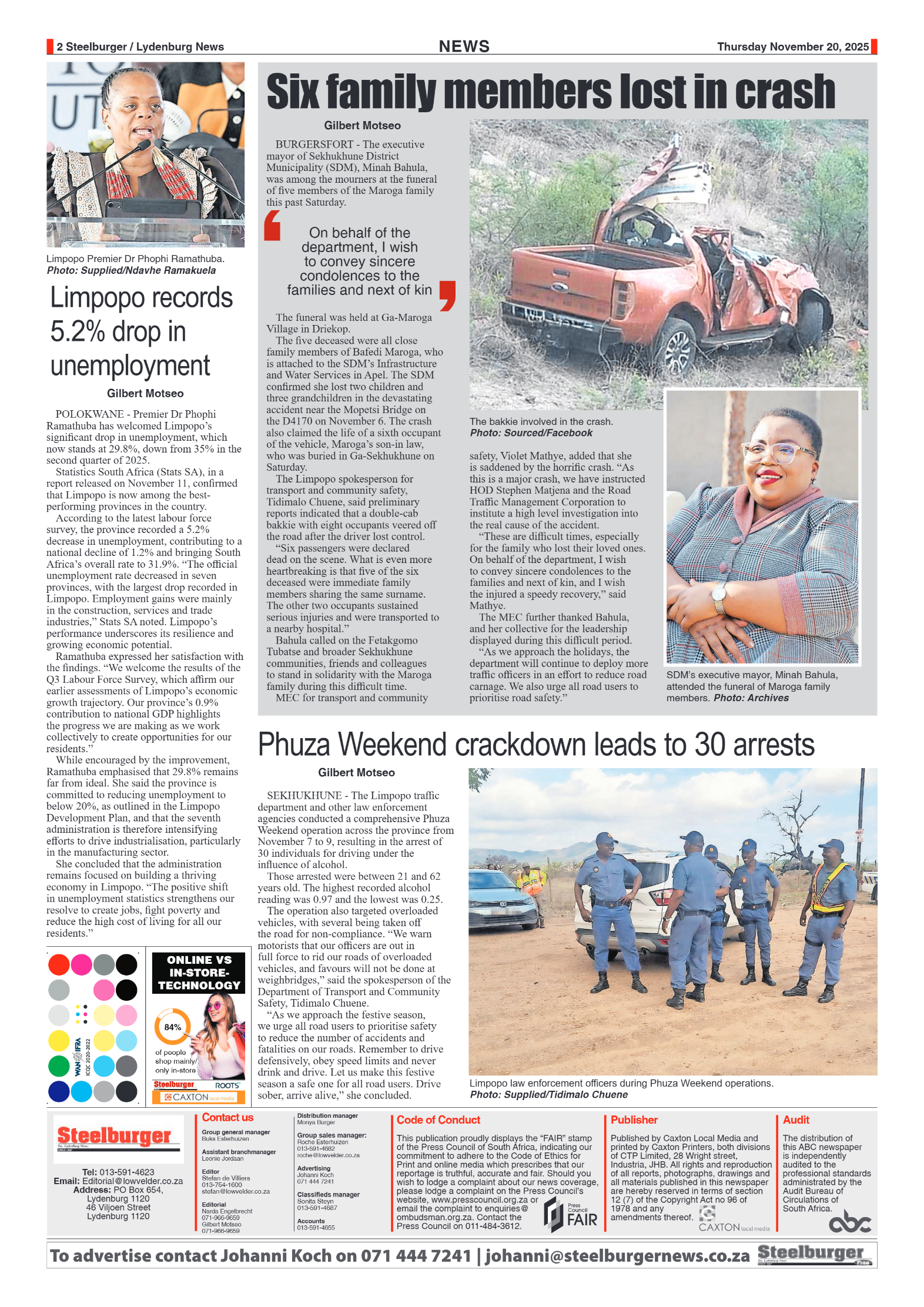 Steelburger News 20 November 2025 page 2