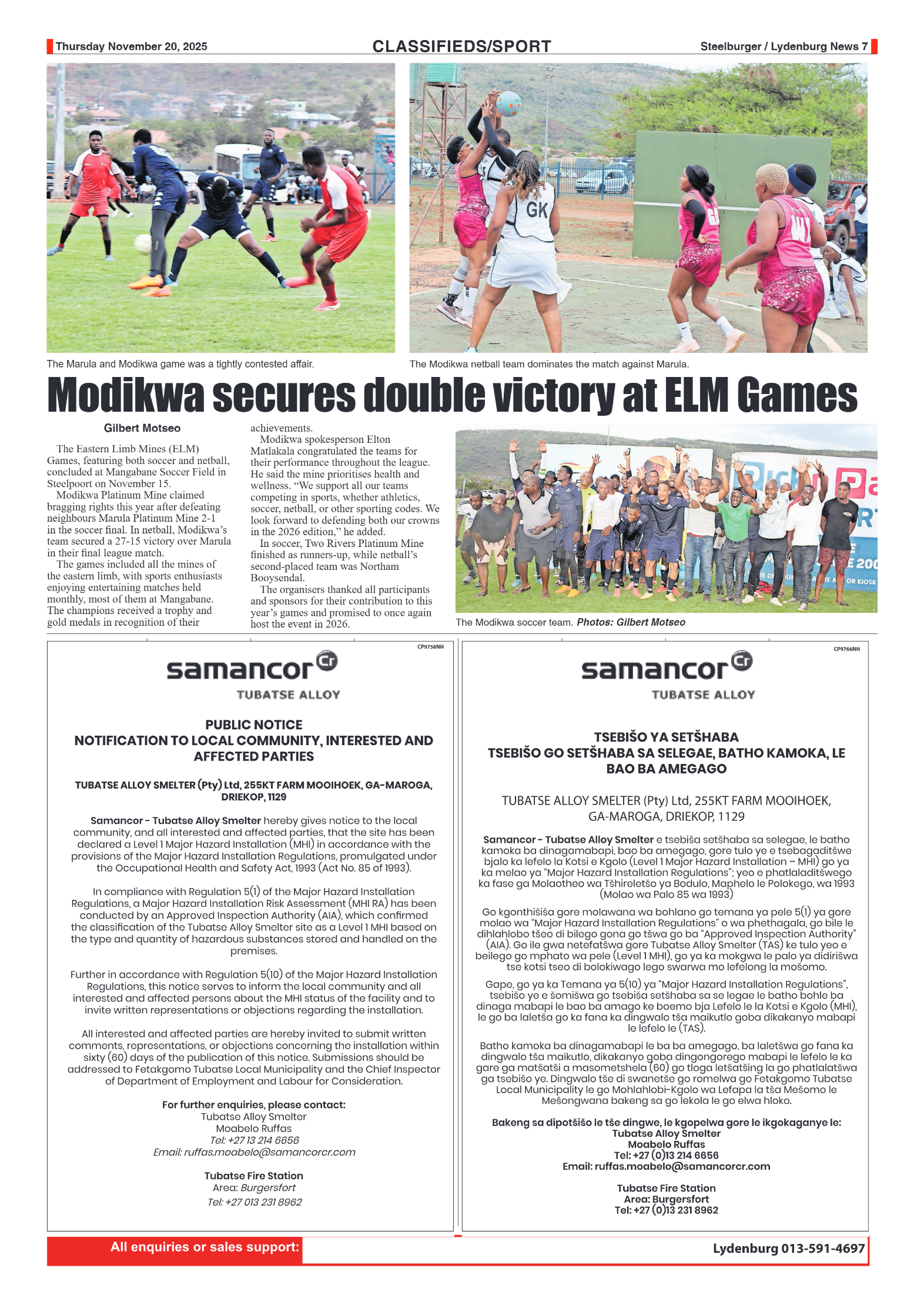 Steelburger News 20 November 2025 page 7