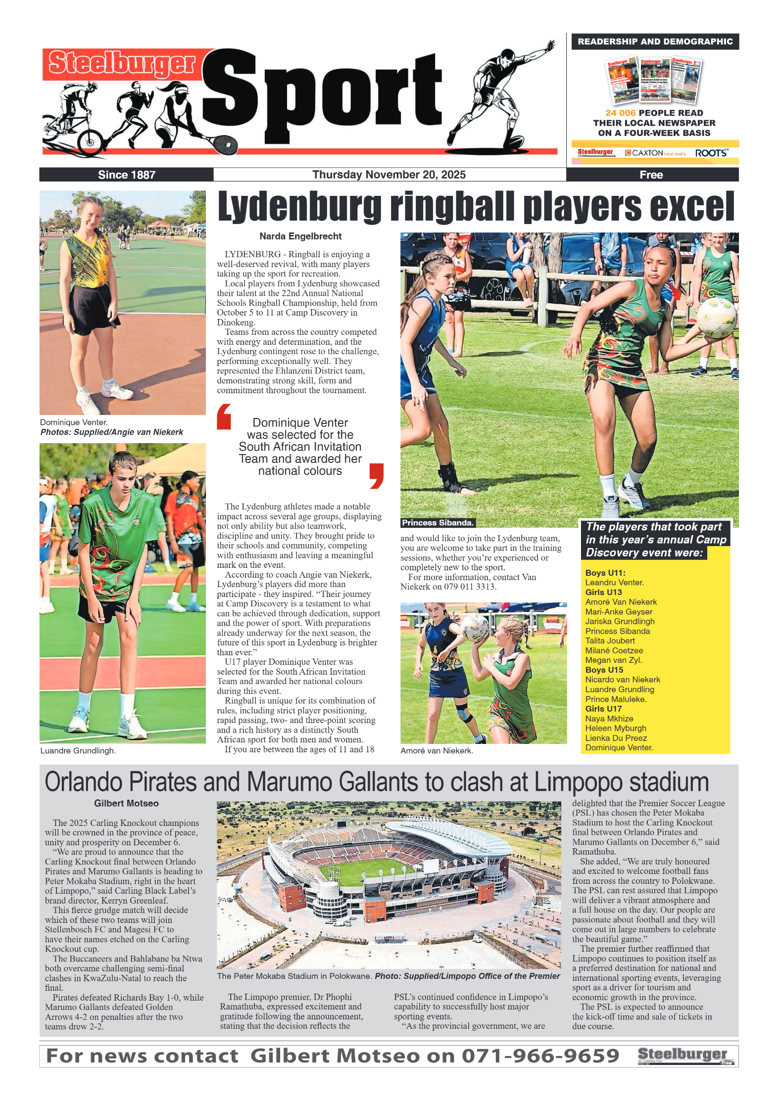 Steelburger News 20 November 2025 page 8