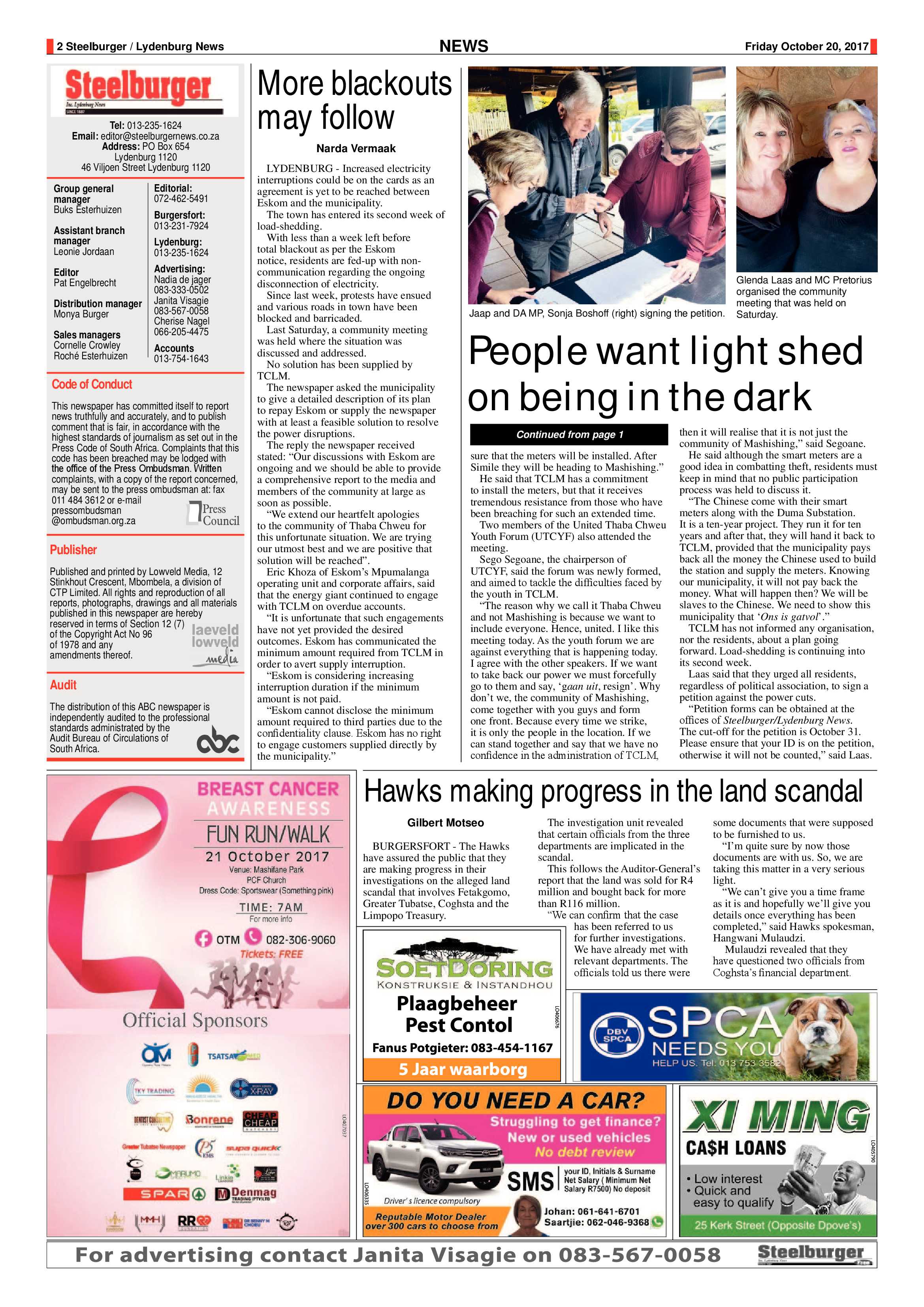Steelburger News 20 October 2017 page 2