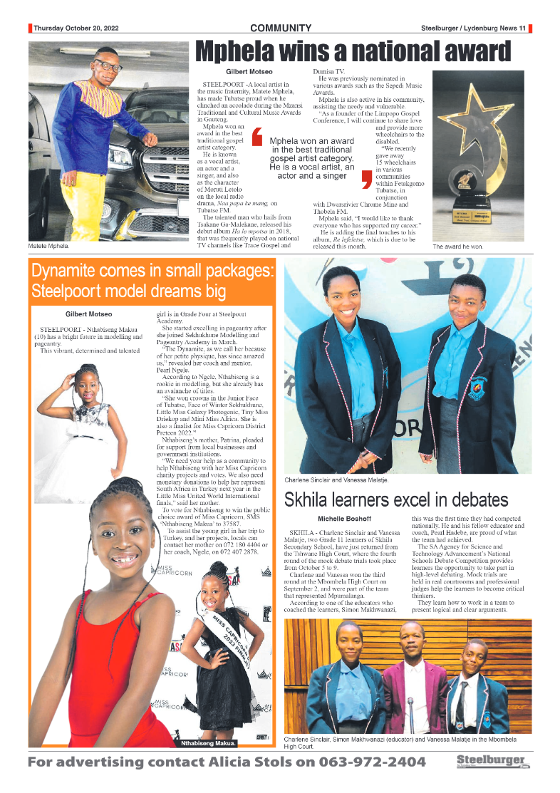 Steelburger News 20 October 2022 page 11