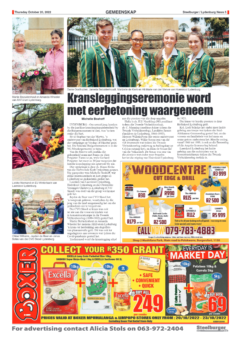 Steelburger News 20 October 2022 page 5