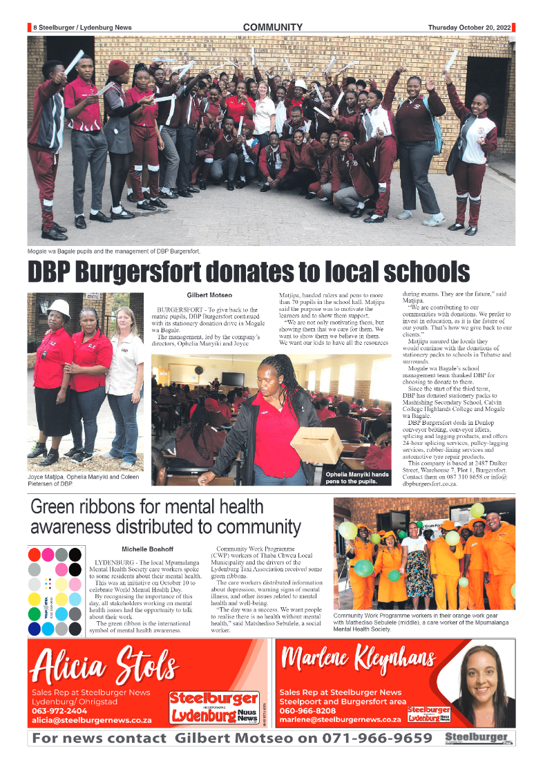 Steelburger News 20 October 2022 page 8