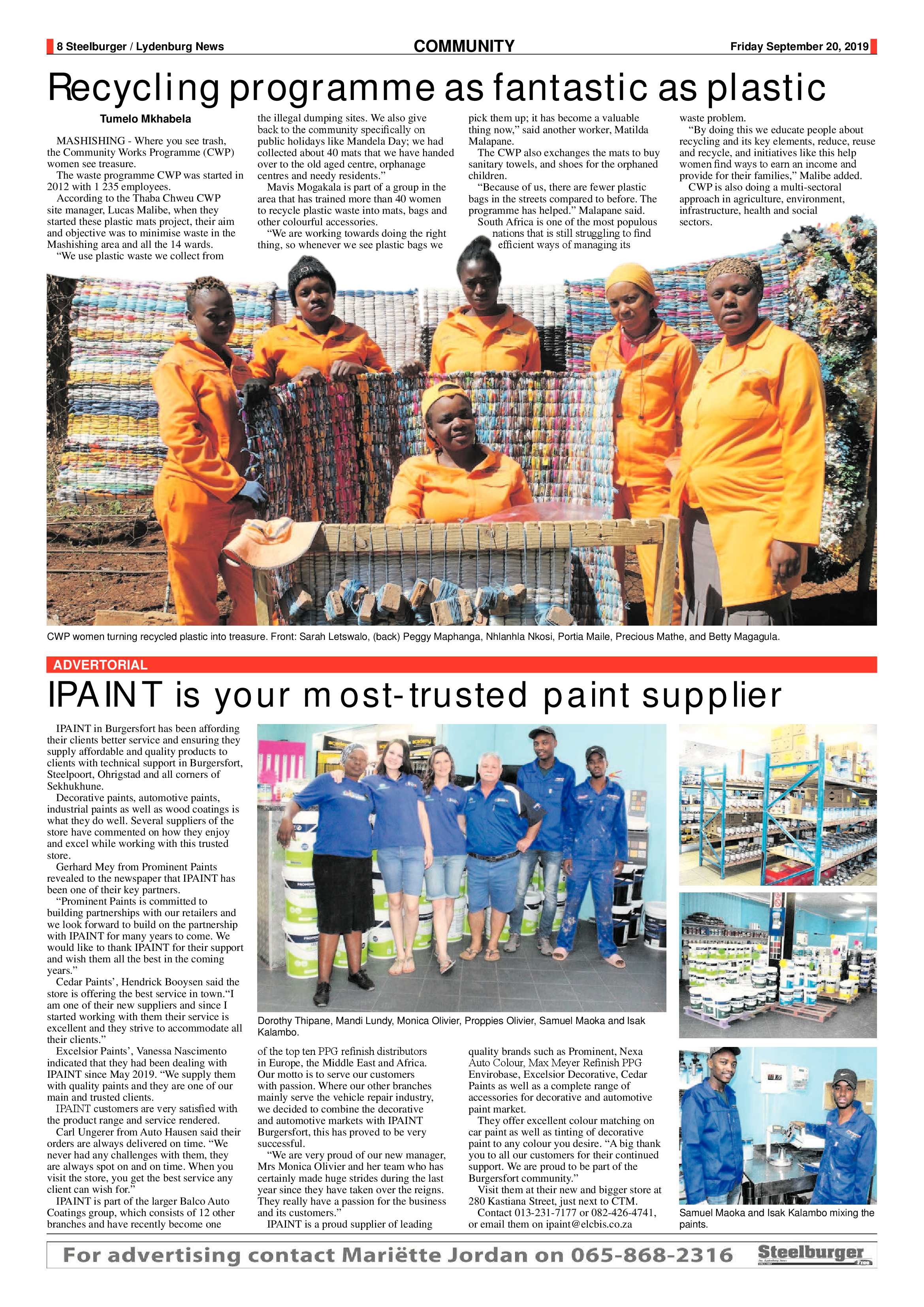 Steelburger News 20 September 2019 page 8