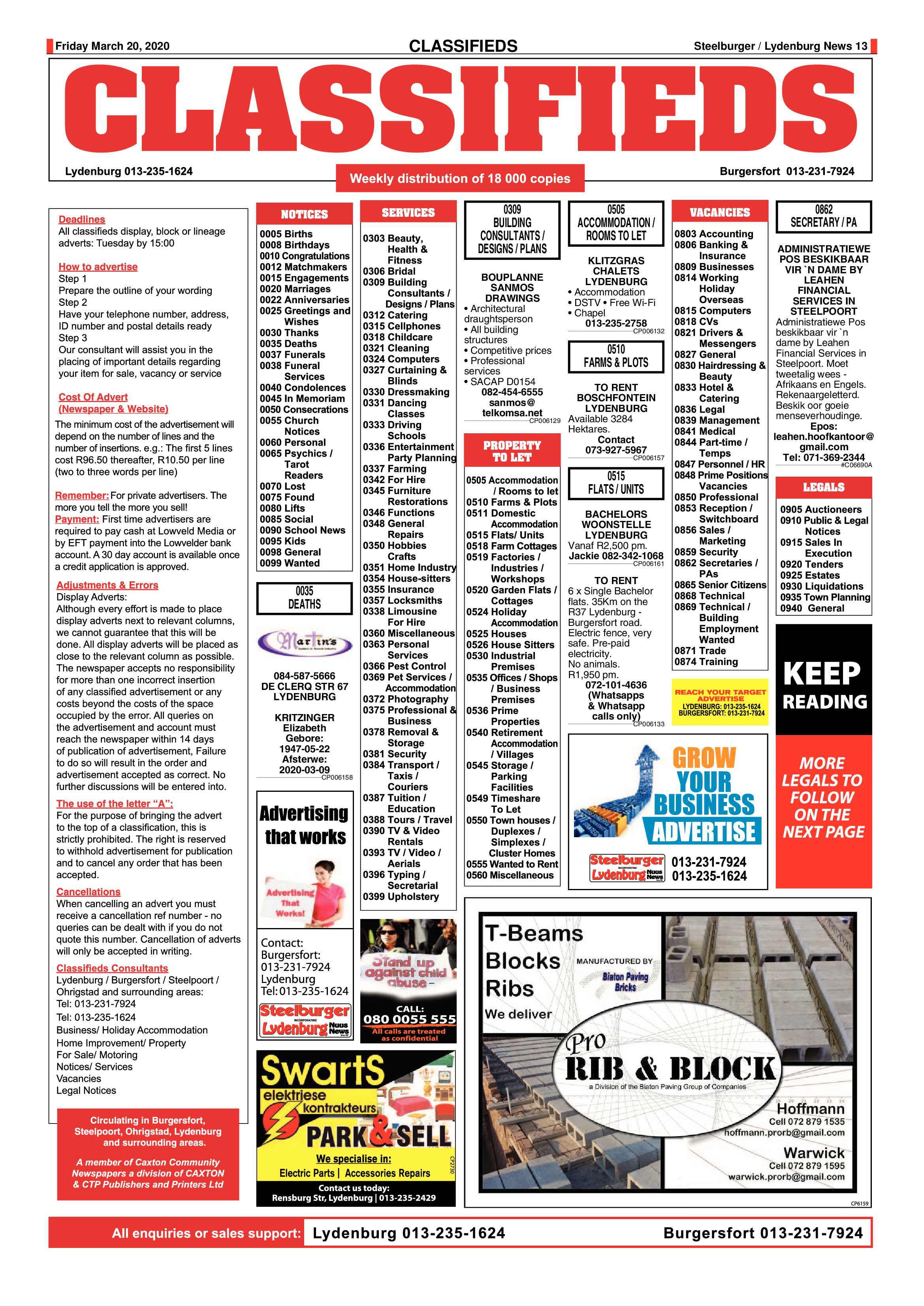 Steelburger News 20 March 2020 page 13