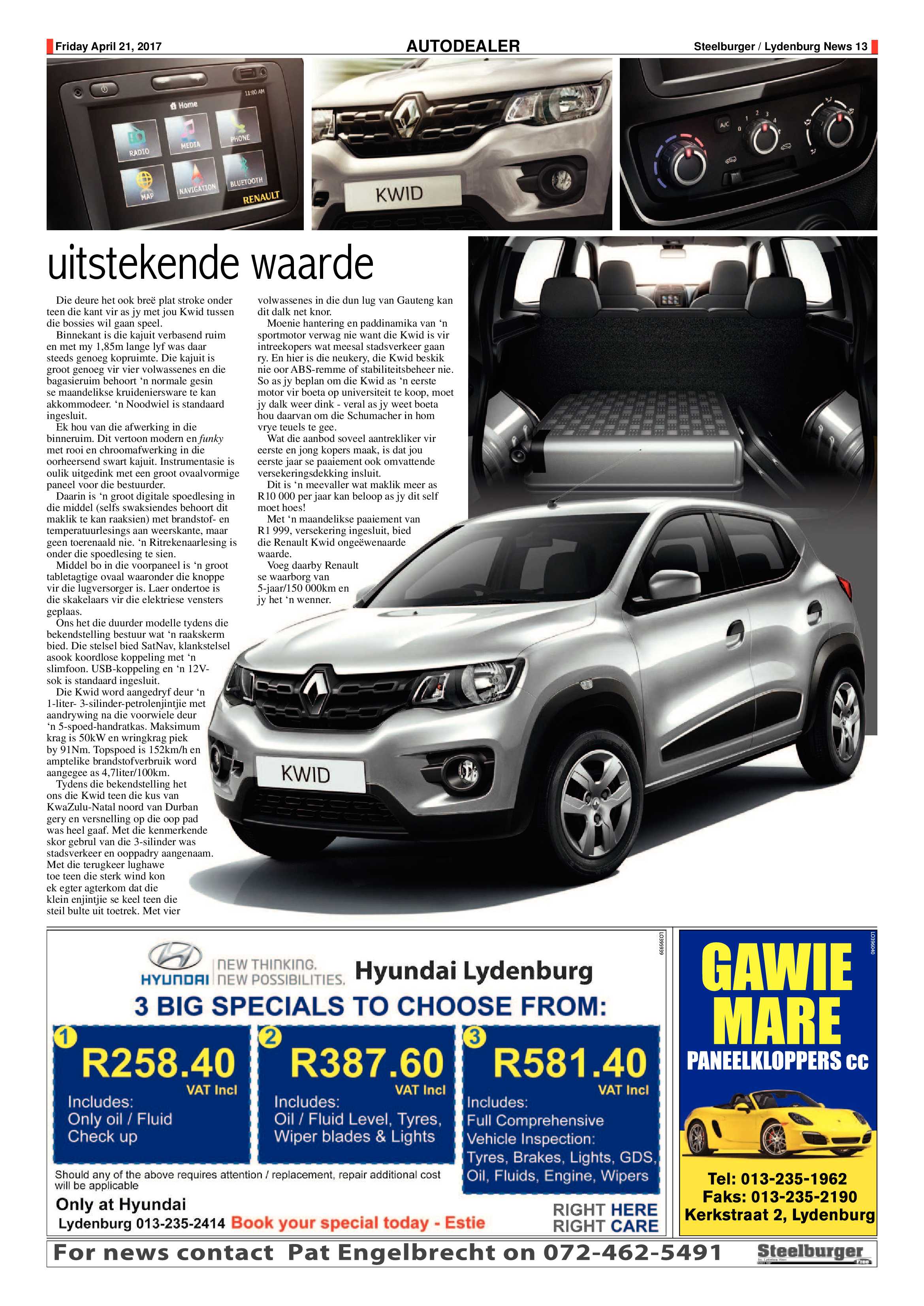 Steelburger News 21 April 2017 page 13