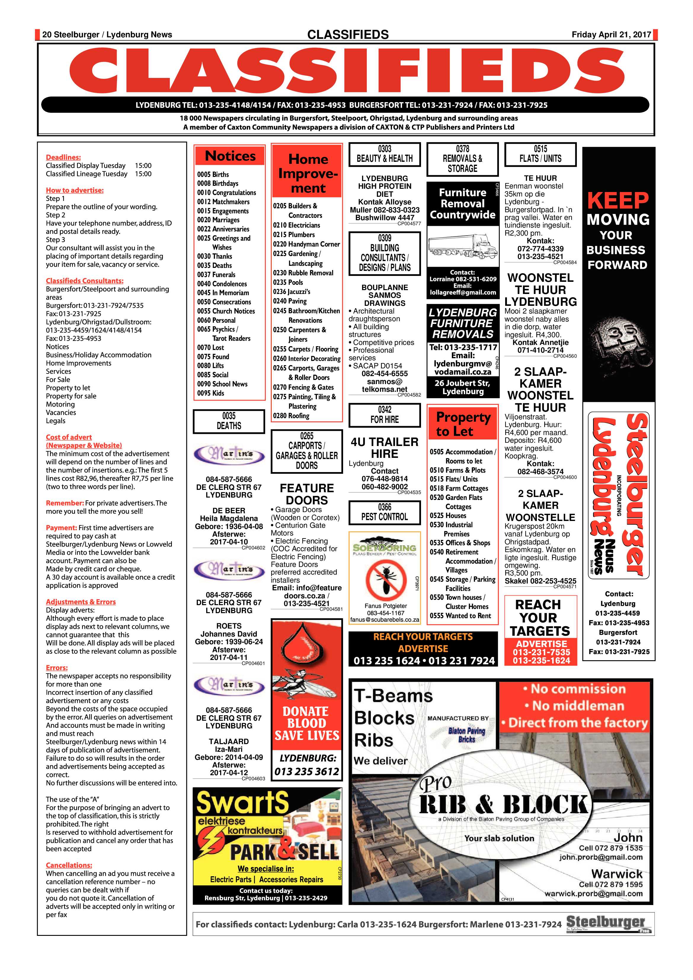 Steelburger News 21 April 2017 page 20