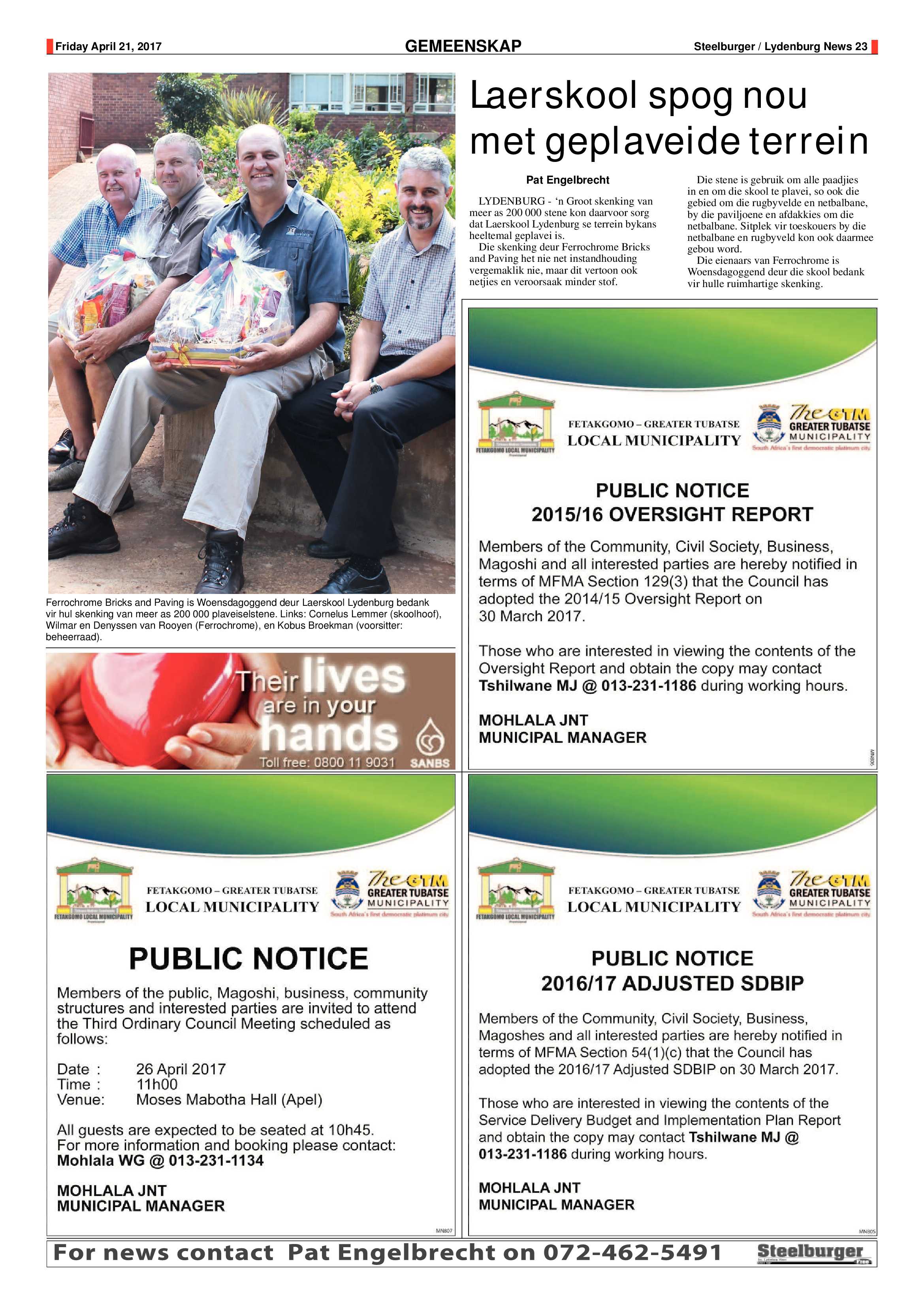 Steelburger News 21 April 2017 page 23