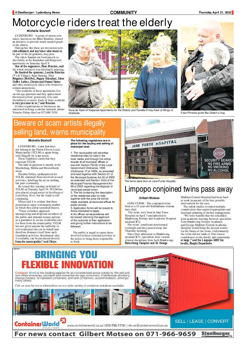 Steelburger News 21 April 2022 page 4