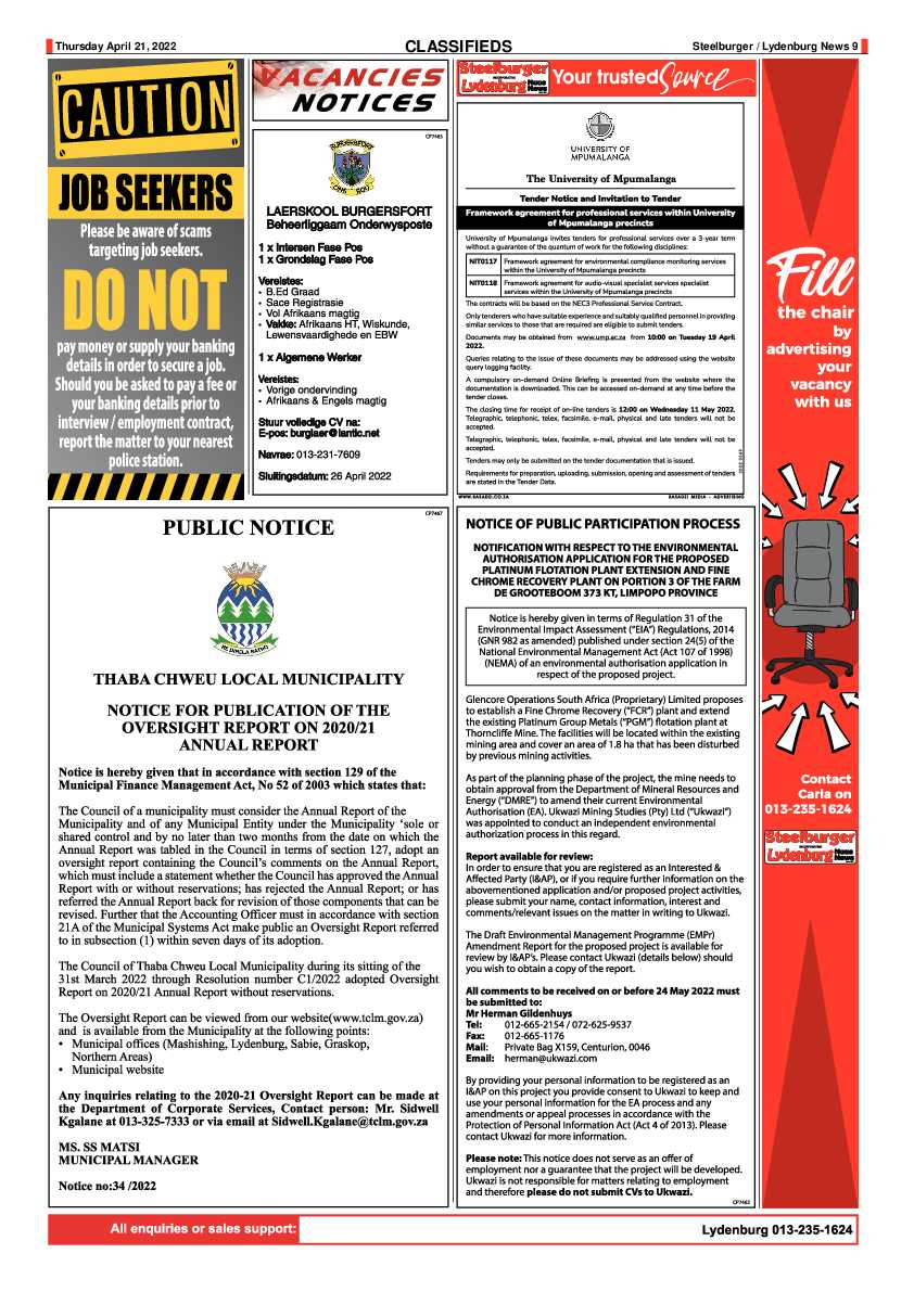Steelburger News 21 April 2022 page 9