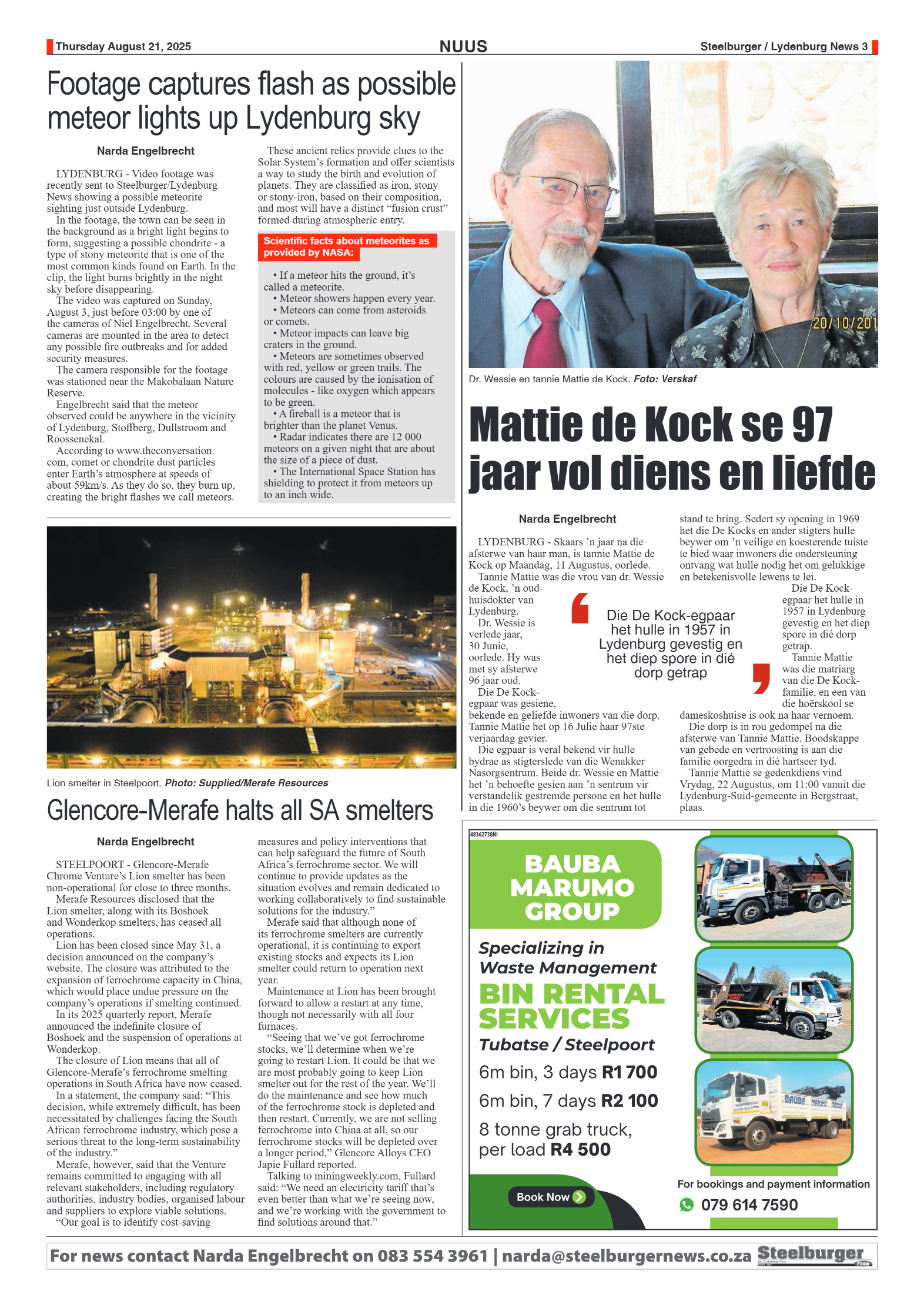 Steelburger News 21 August 2025 page 3