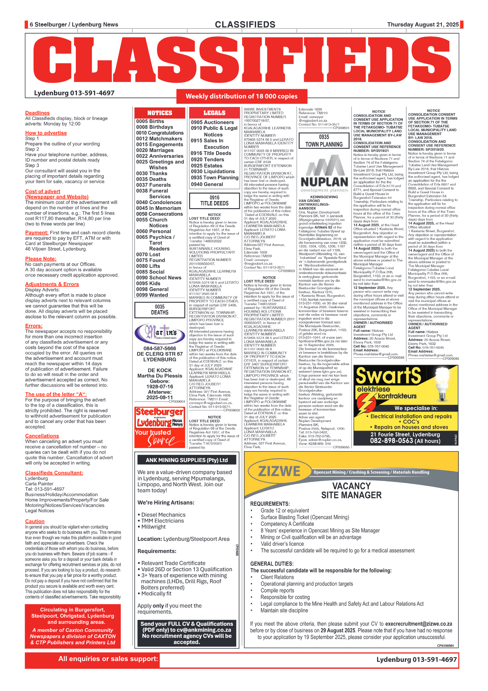 Steelburger News 21 August 2025 page 6