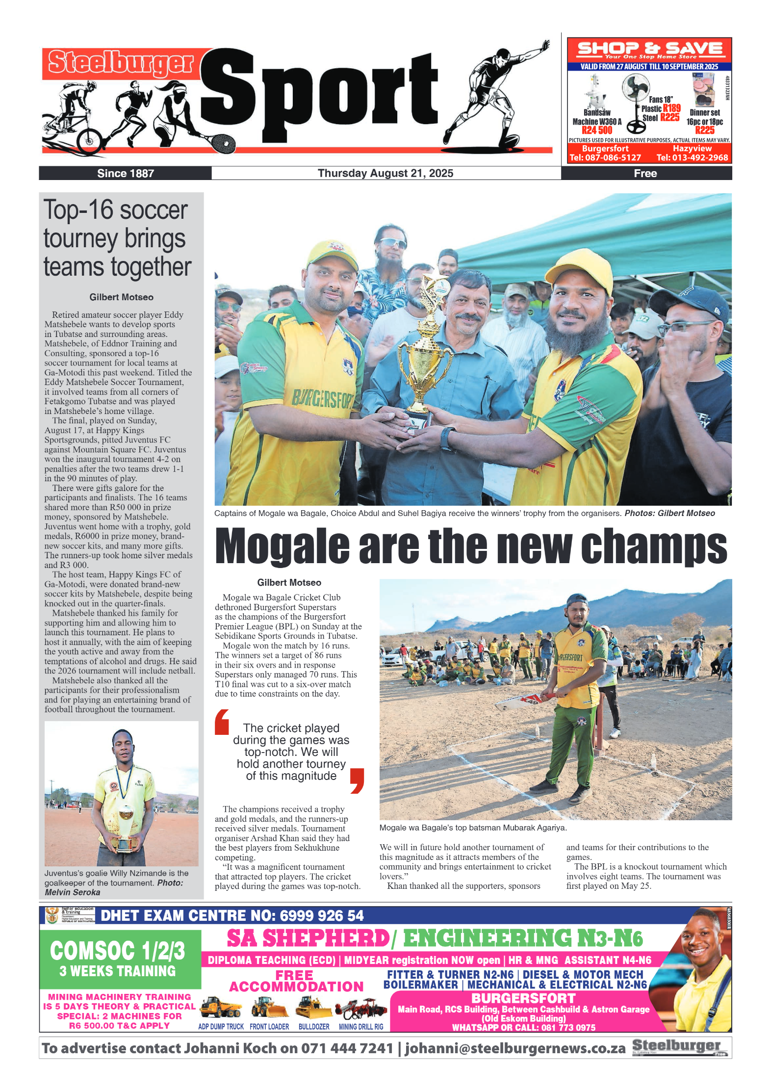 Steelburger News 21 August 2025 page 8