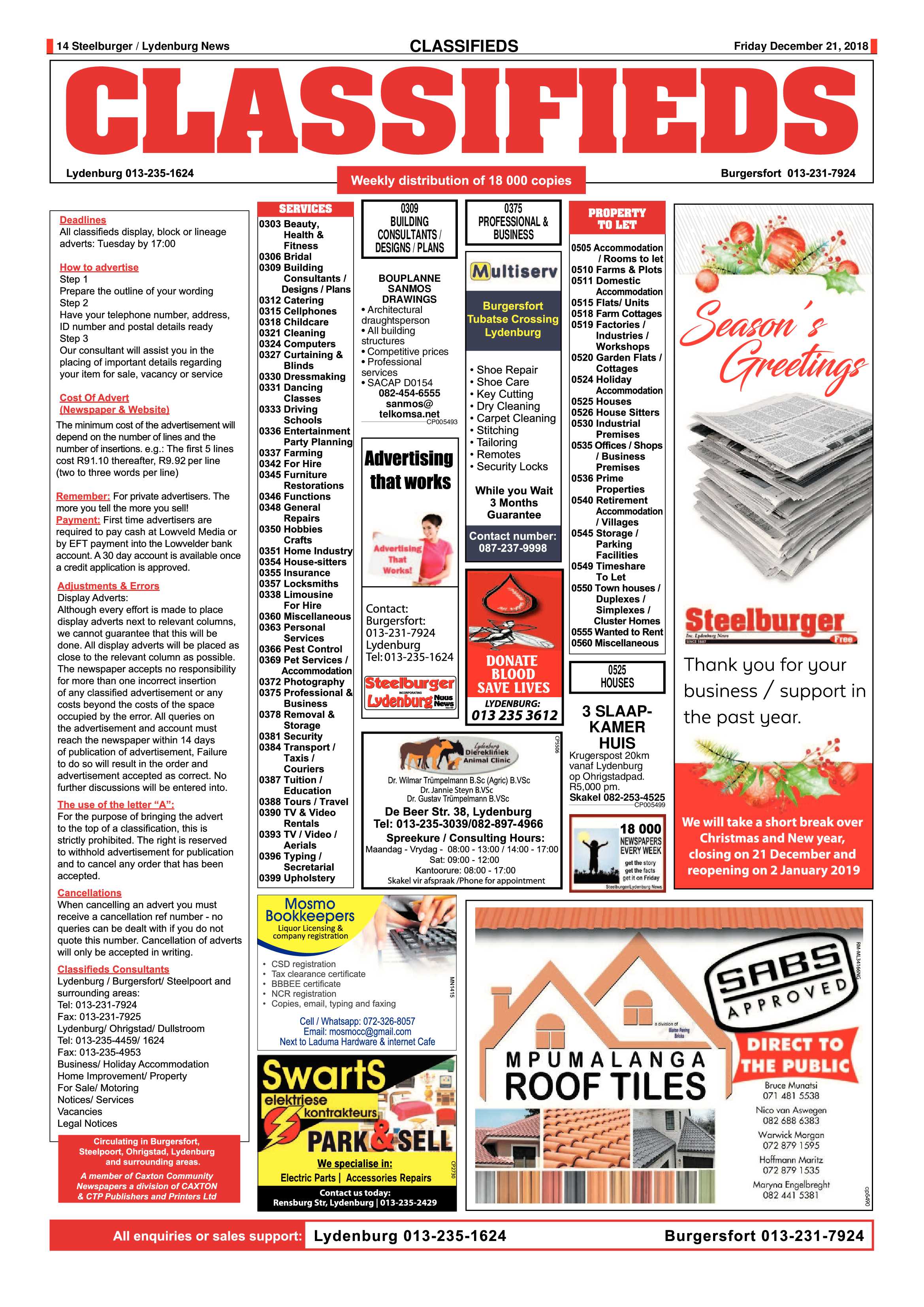 Steelburger News 21 December 2018 page 14