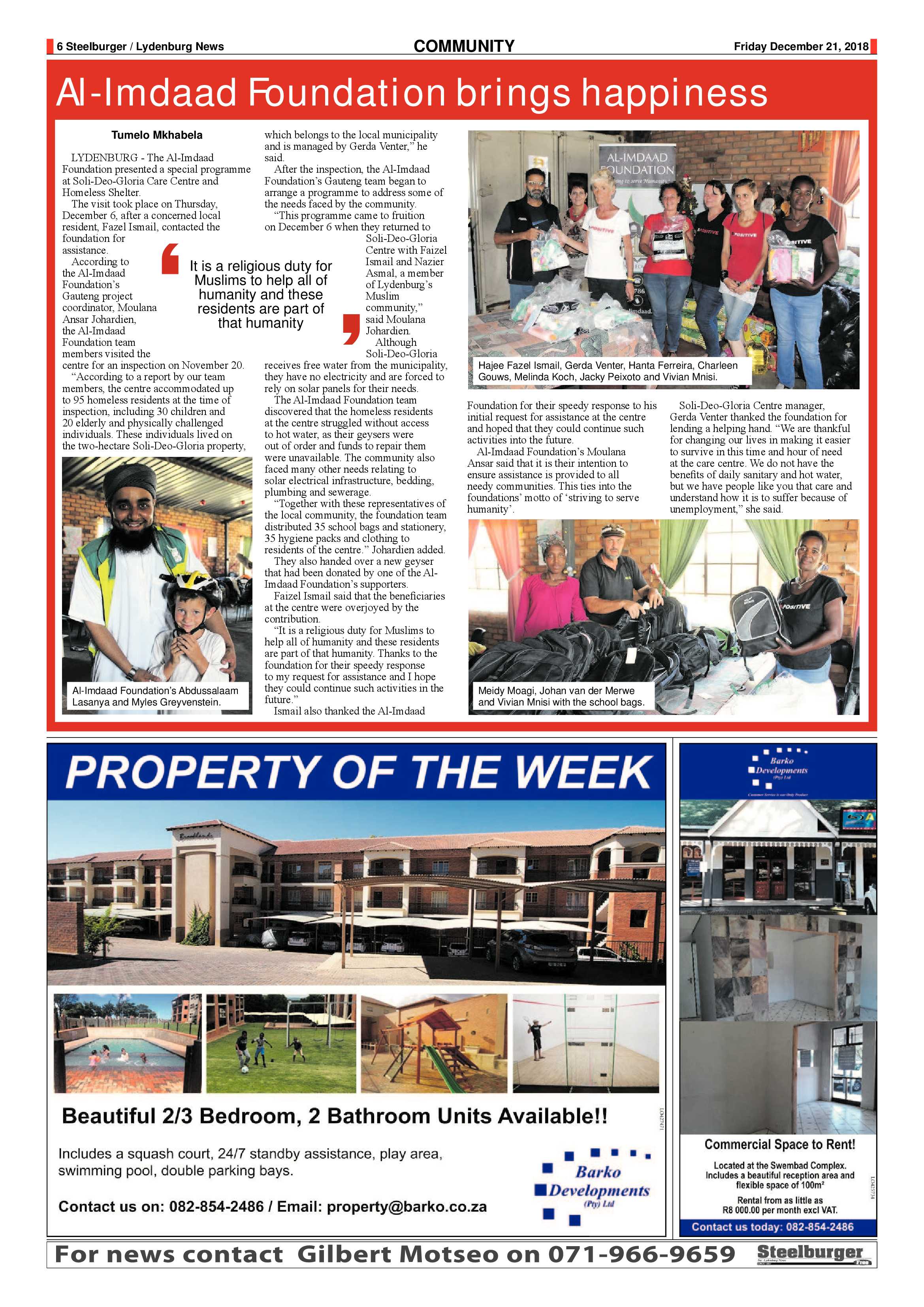 Steelburger News 21 December 2018 page 6
