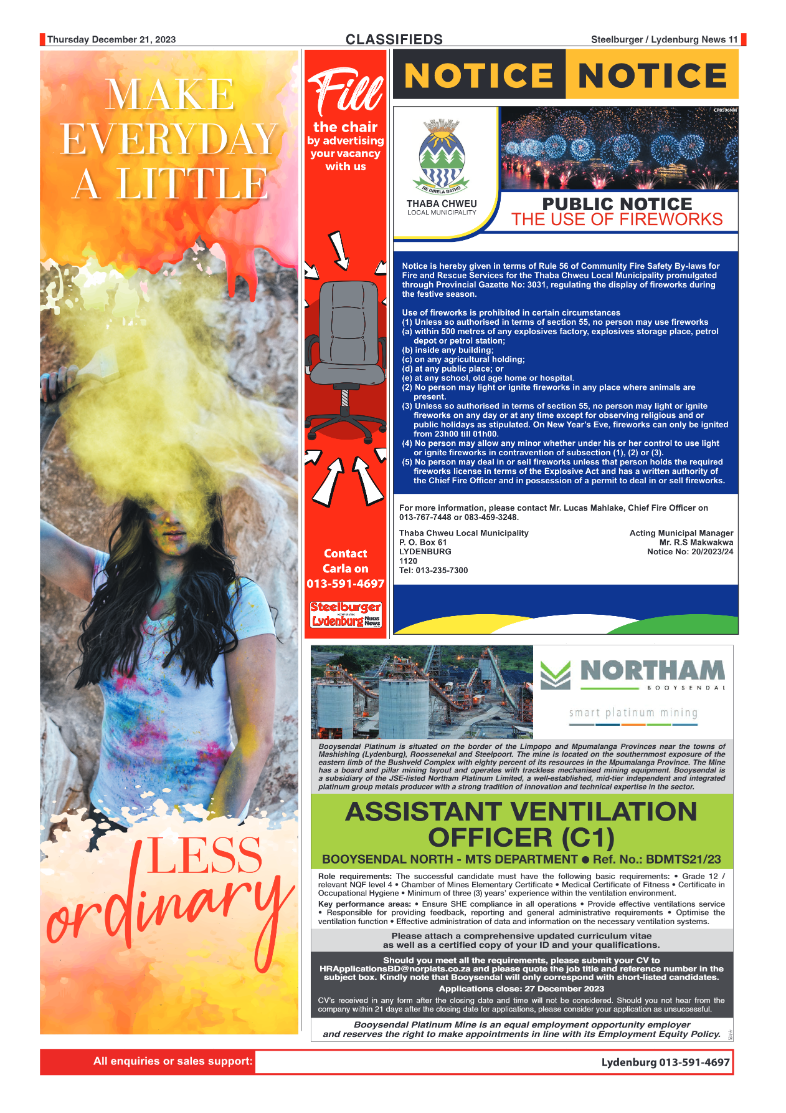 Steelburger News 21 December 2023 page 11