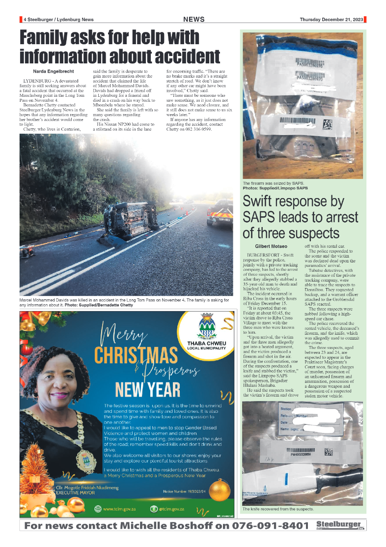 Steelburger News 21 December 2023 page 4