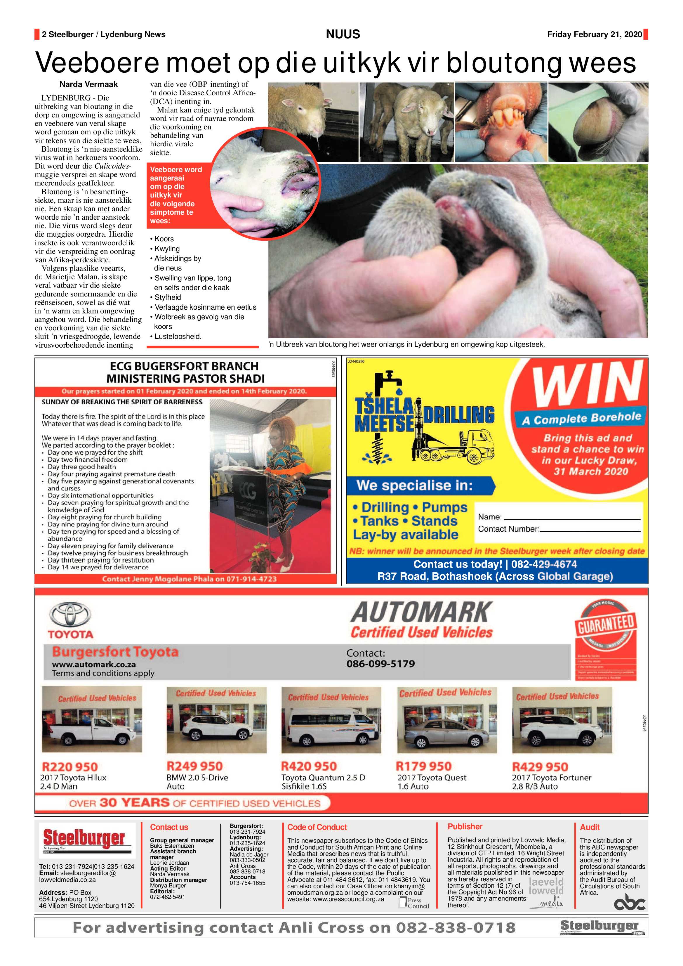Steelburger News 21 February 2020 page 2