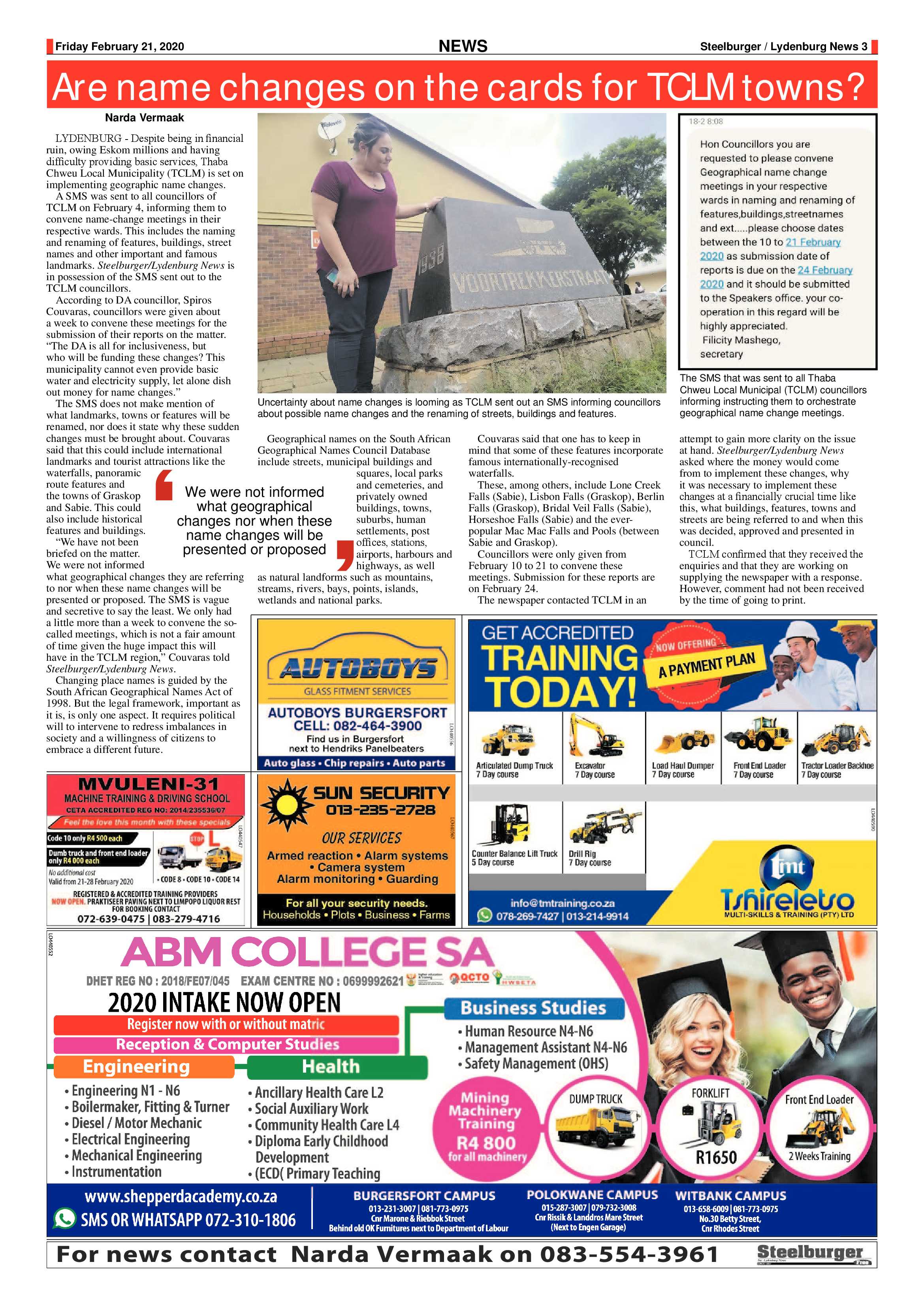 Steelburger News 21 February 2020 page 3