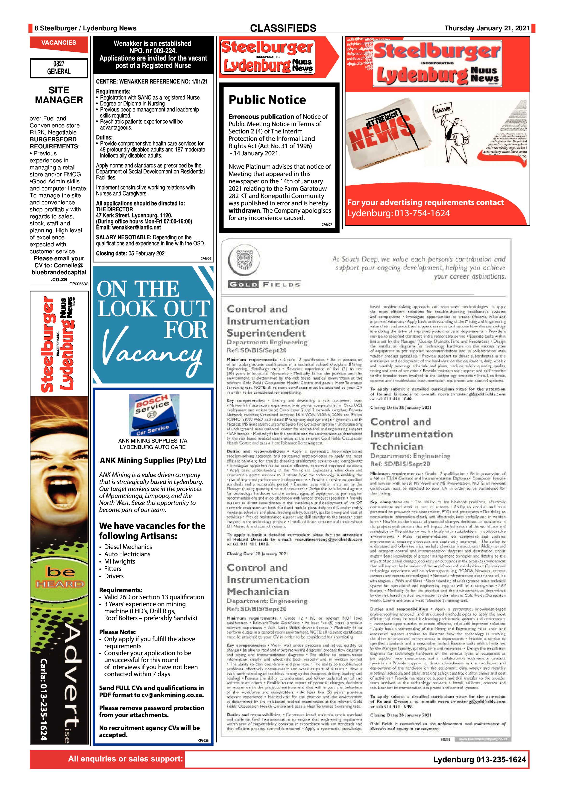 Steelburger News 21 January 2021 page 8