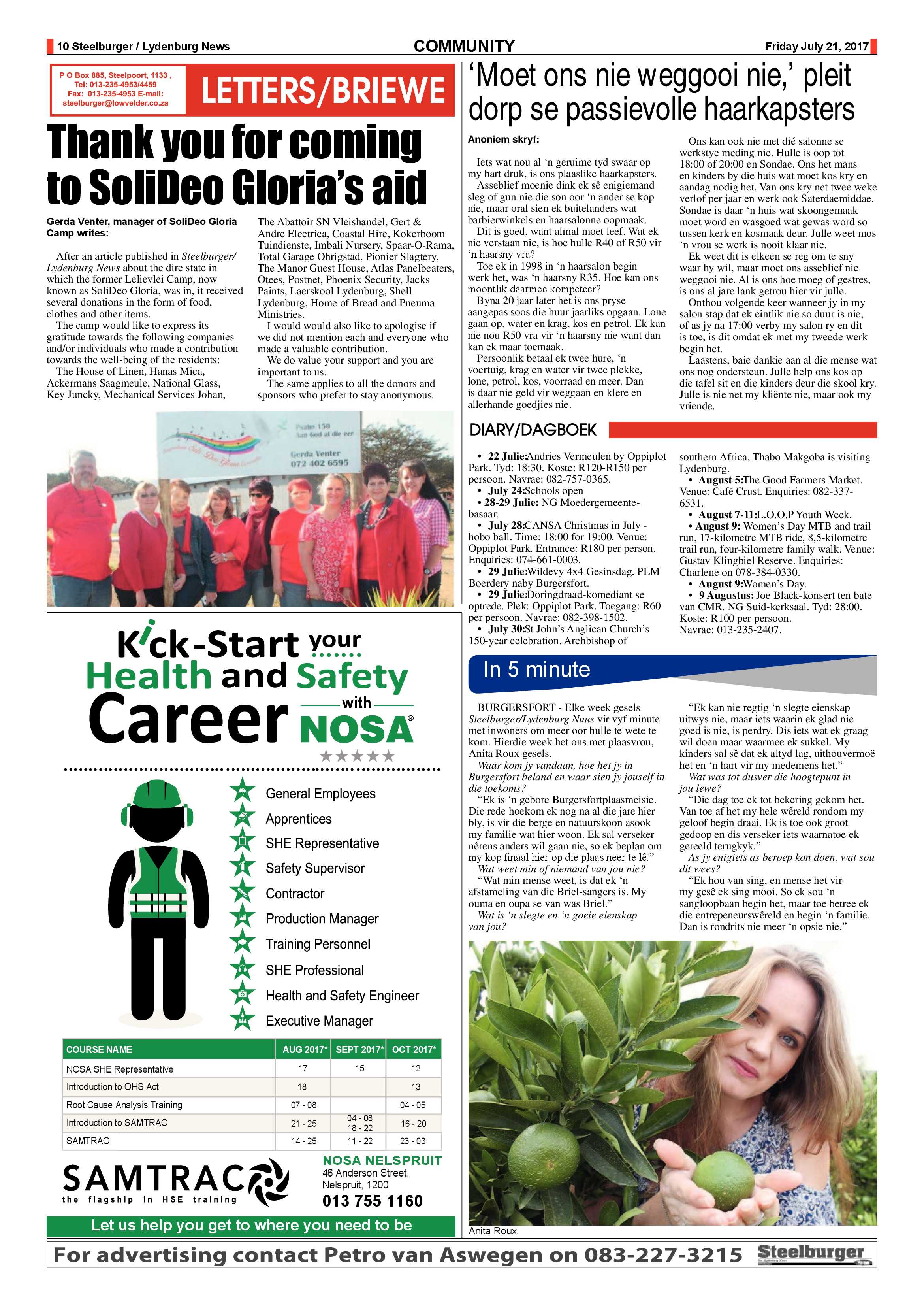 Steelburger News 21 July 2017 page 10