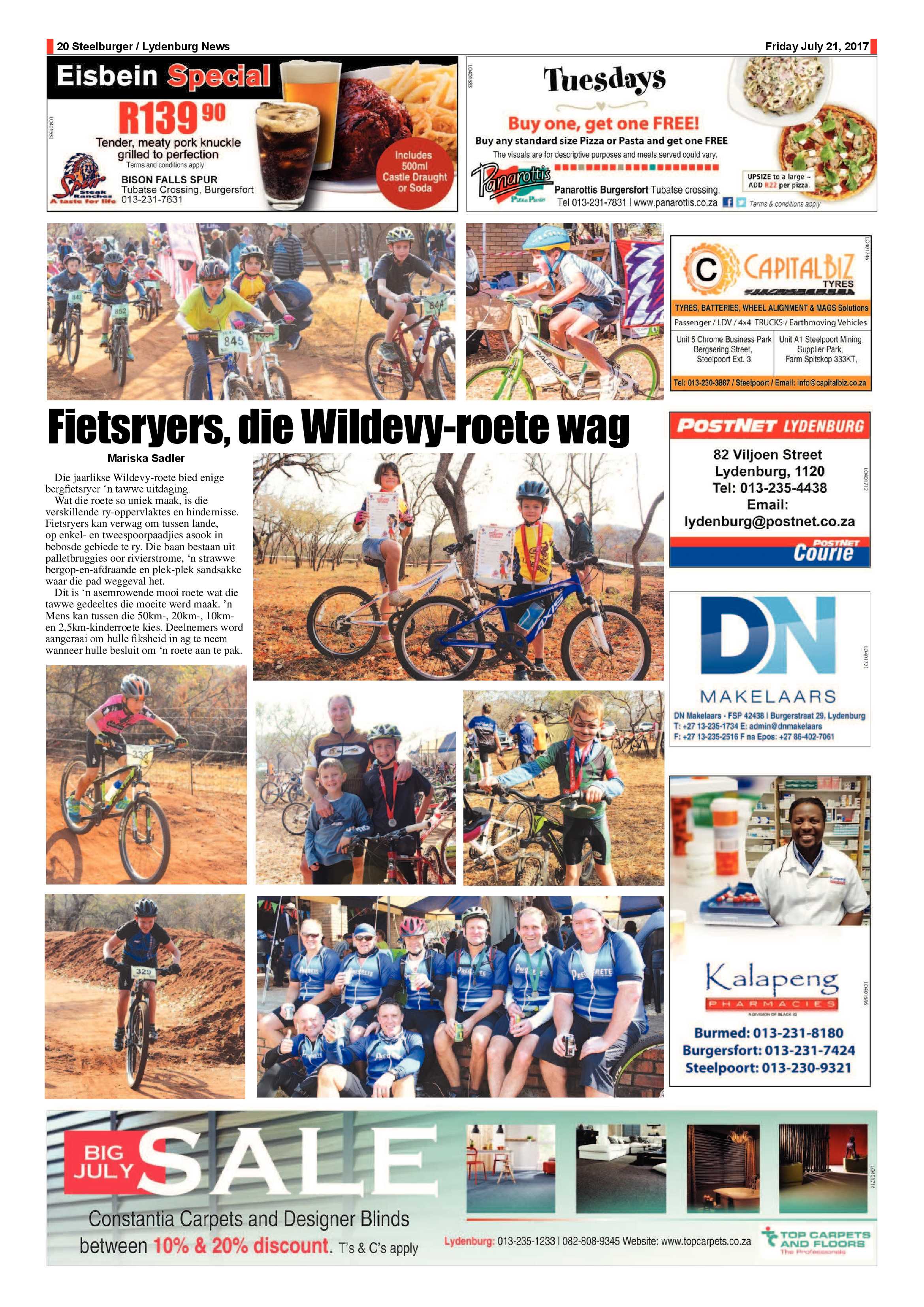 Steelburger News 21 July 2017 page 20