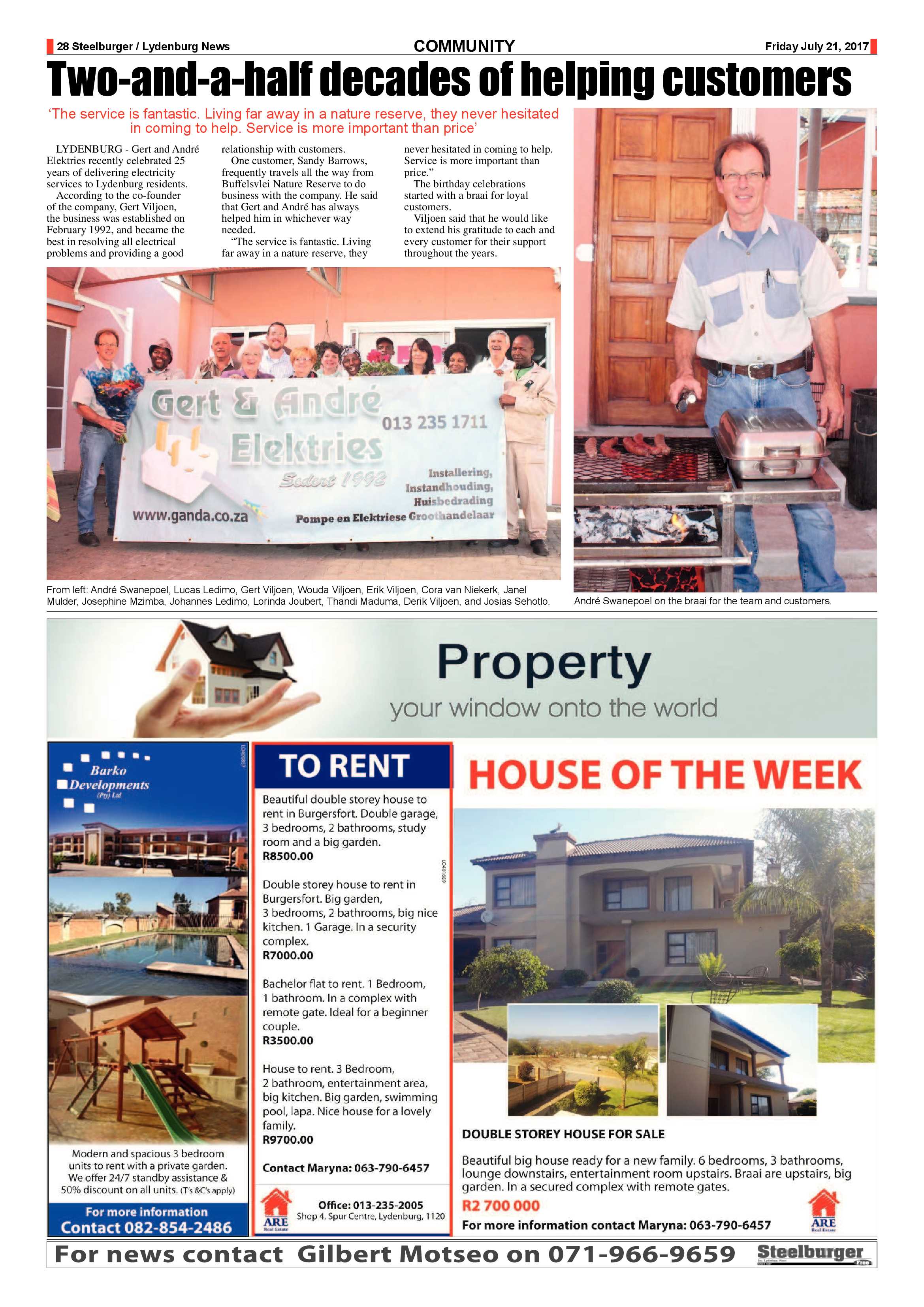 Steelburger News 21 July 2017 page 28