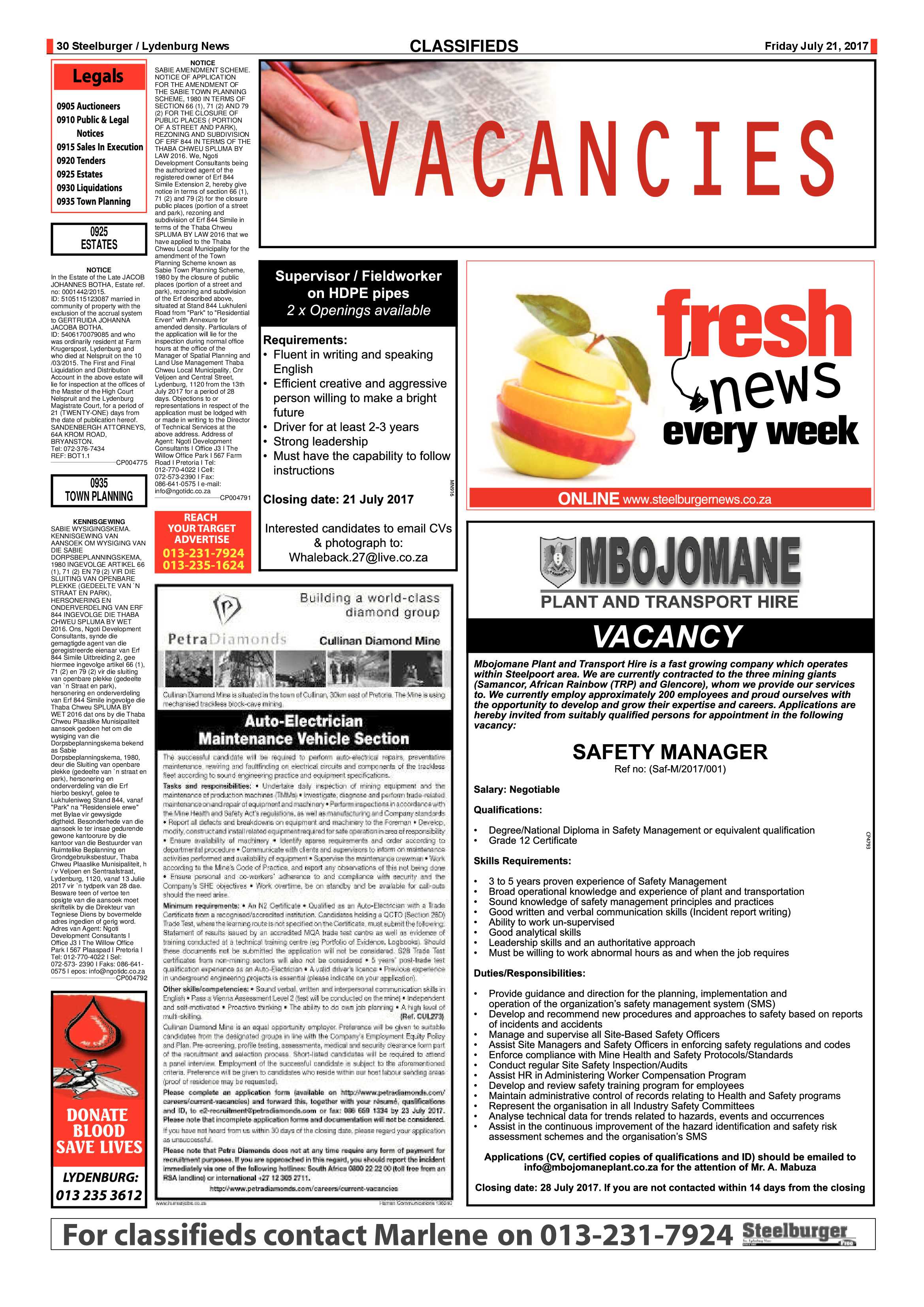 Steelburger News 21 July 2017 page 30