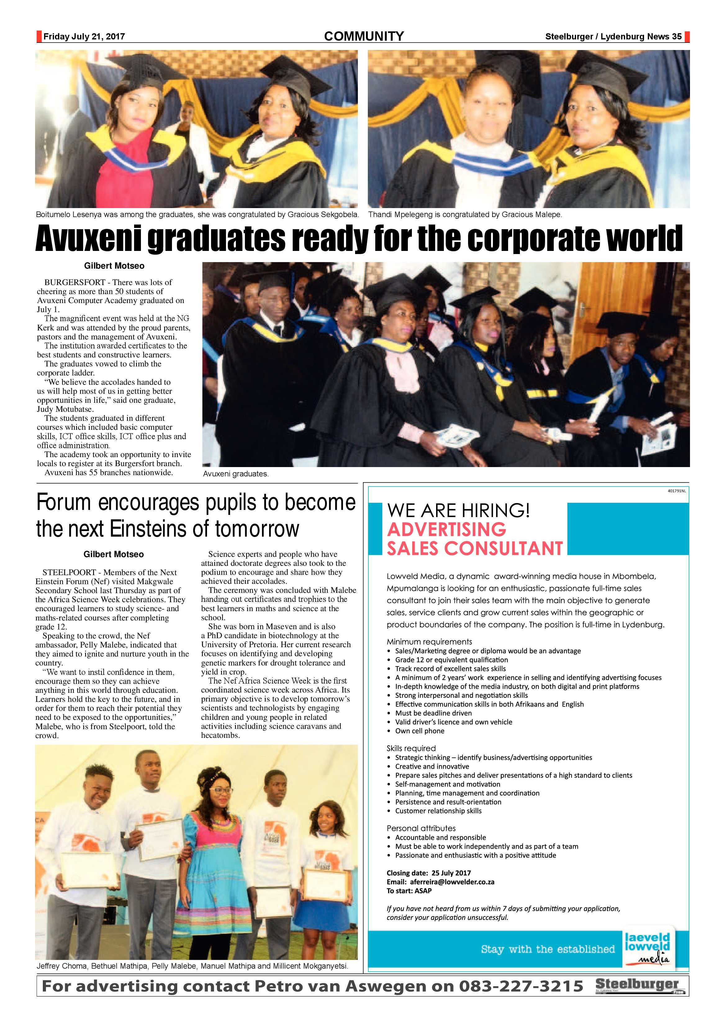 Steelburger News 21 July 2017 page 35
