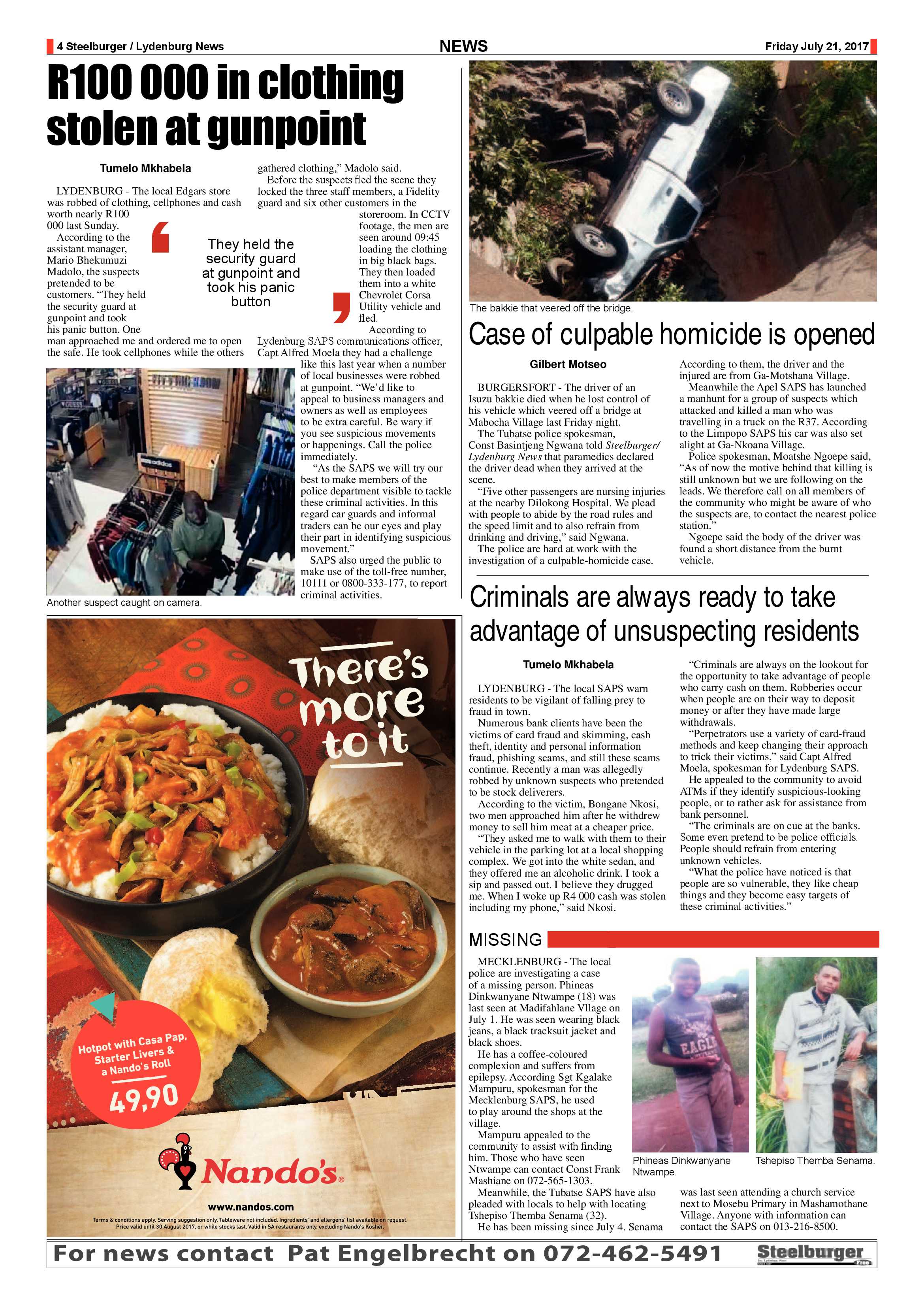 Steelburger News 21 July 2017 page 4