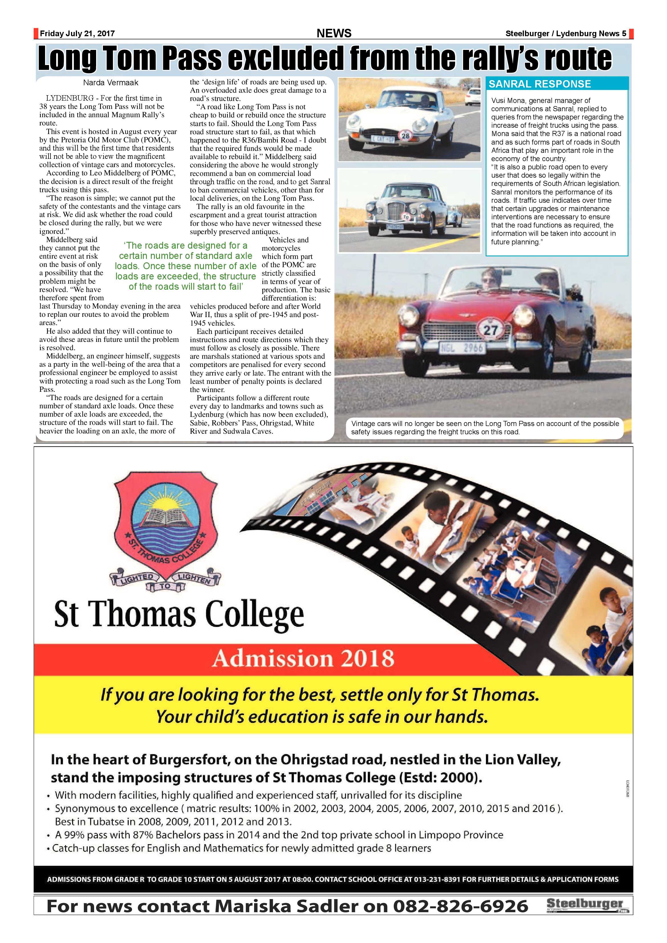 Steelburger News 21 July 2017 page 5