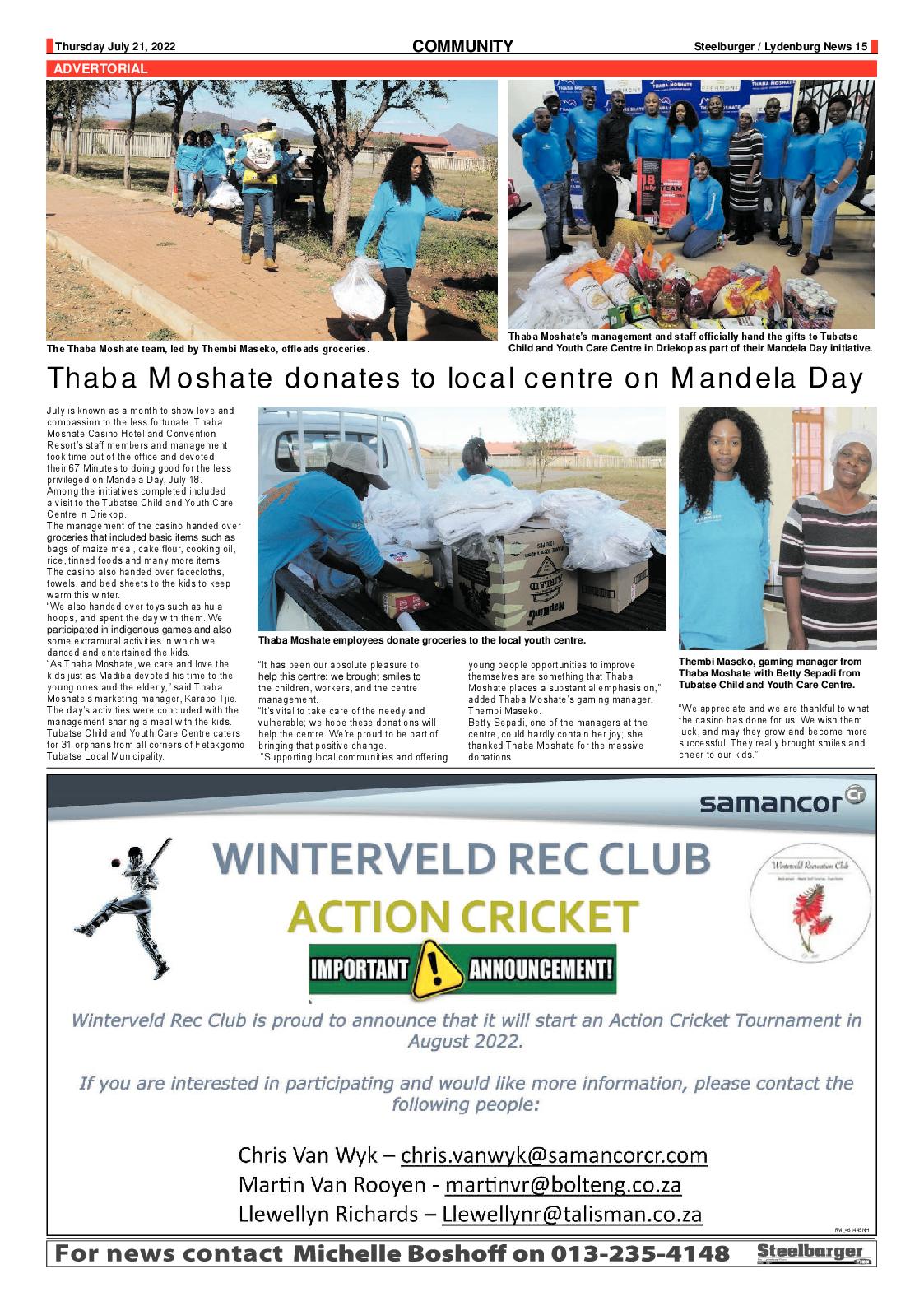 Steelburger News 21 July 2022 page 13