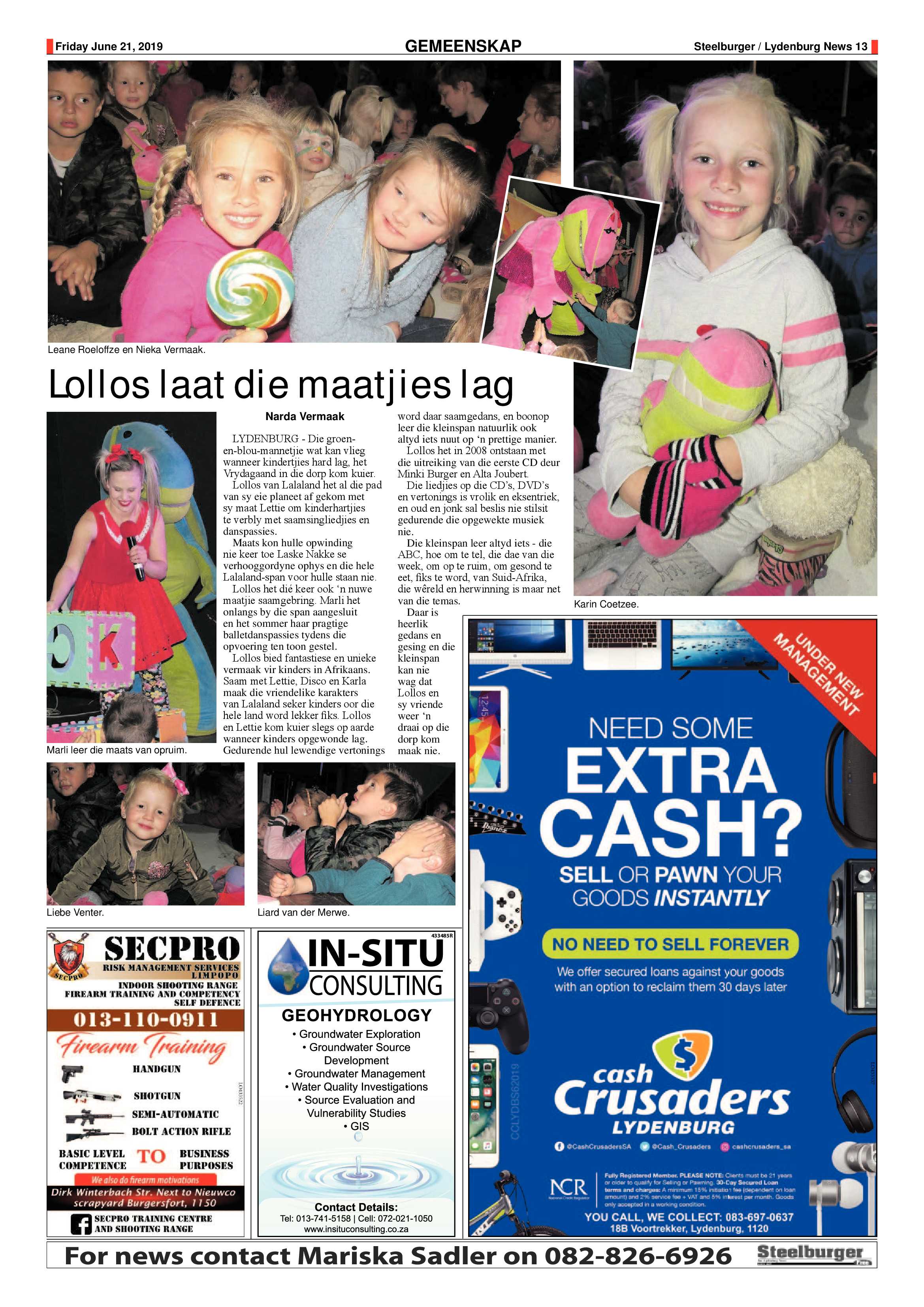 Steelburger News 21 June 2019 page 13