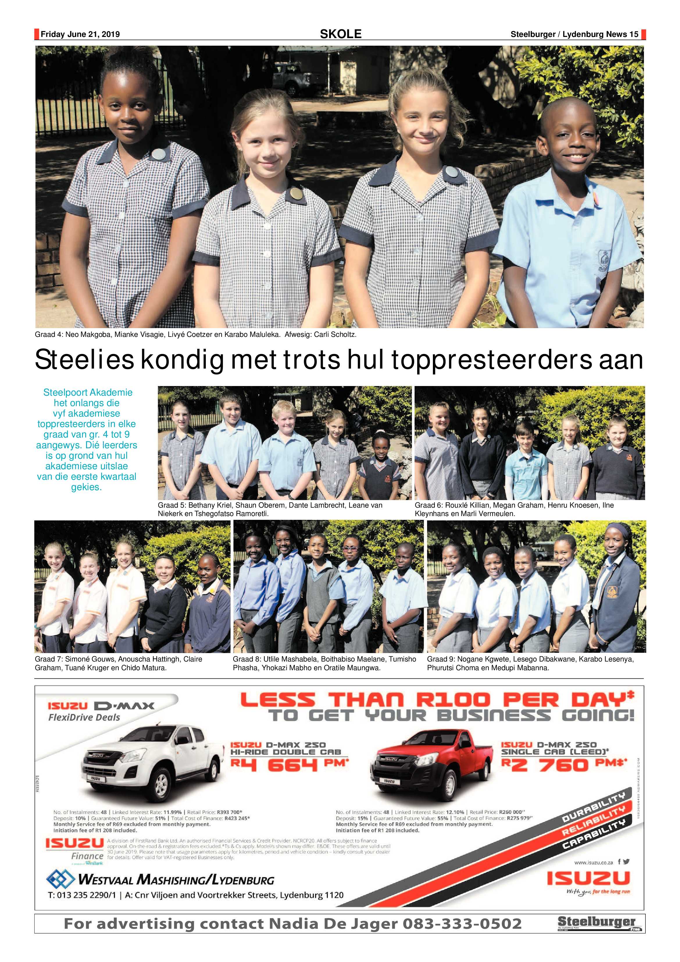 Steelburger News 21 June 2019 page 15
