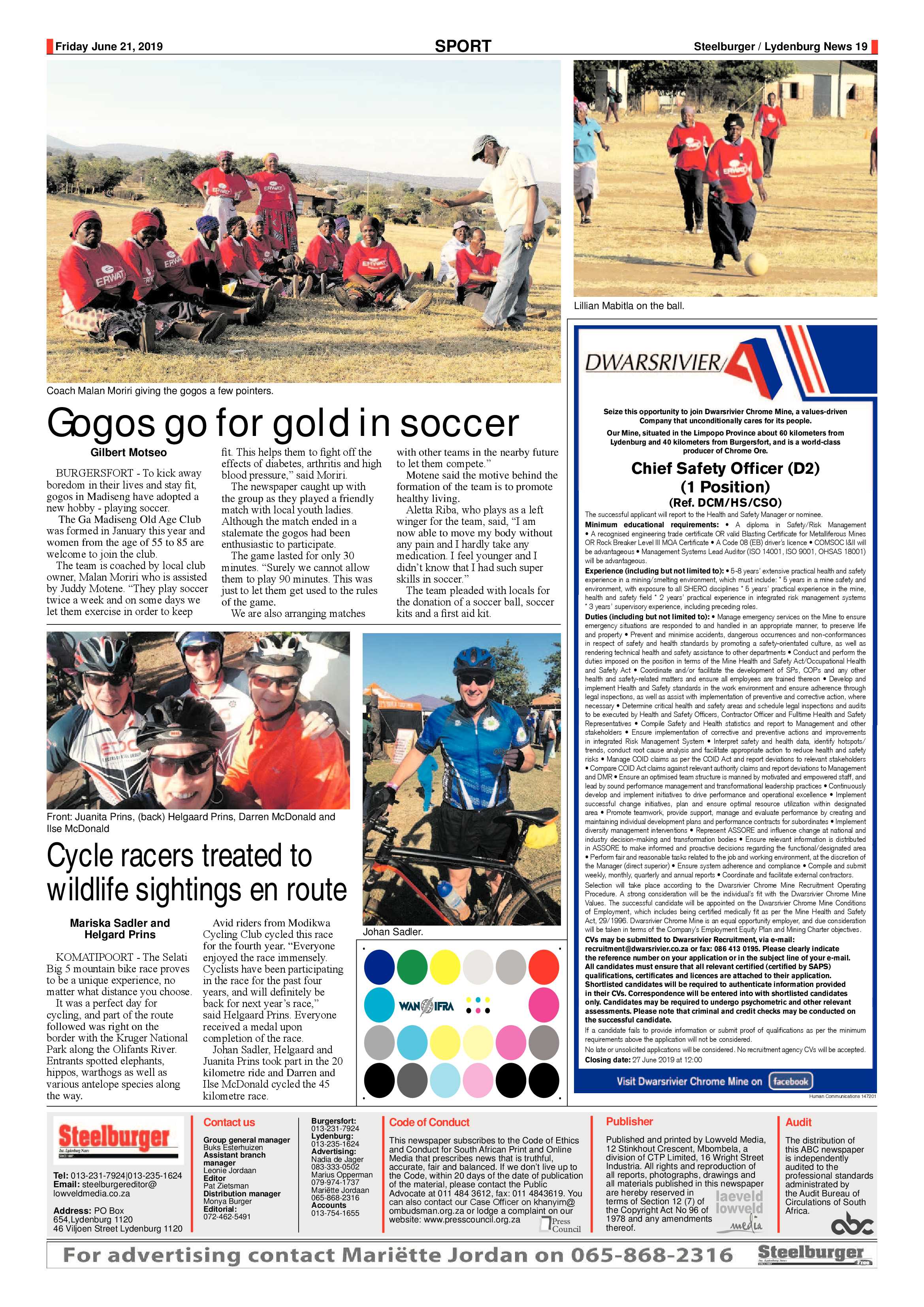Steelburger News 21 June 2019 page 19