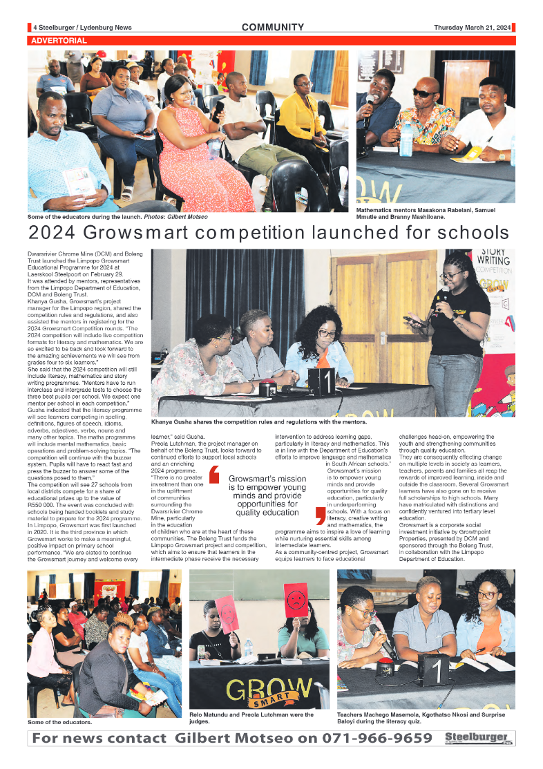 Steelburger News 21 March 2024 page 4